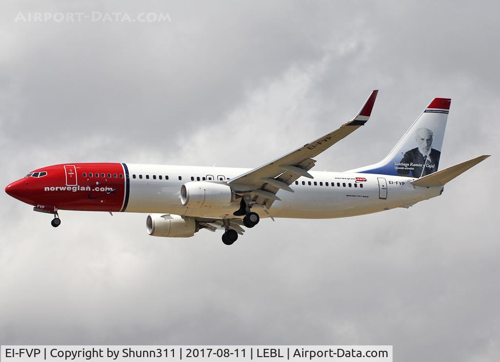 EI-FVP, 2017 Boeing 737-800 C/N 42086, Landing rwy 25R