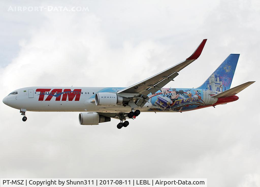 PT-MSZ, 2013 Boeing 767-316/ER C/N 41994, Landing rwy 25R in Disneyworld c/s