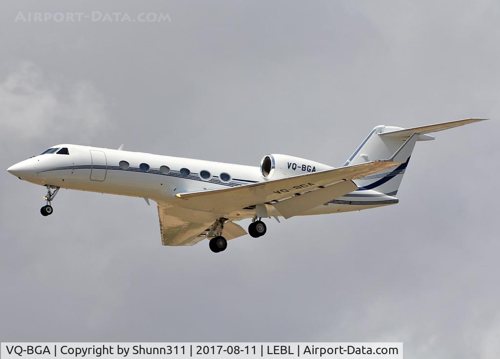 VQ-BGA, 2007 Gulfstream Aerospace GIV-X C/N 4092, Landing rwy 25R