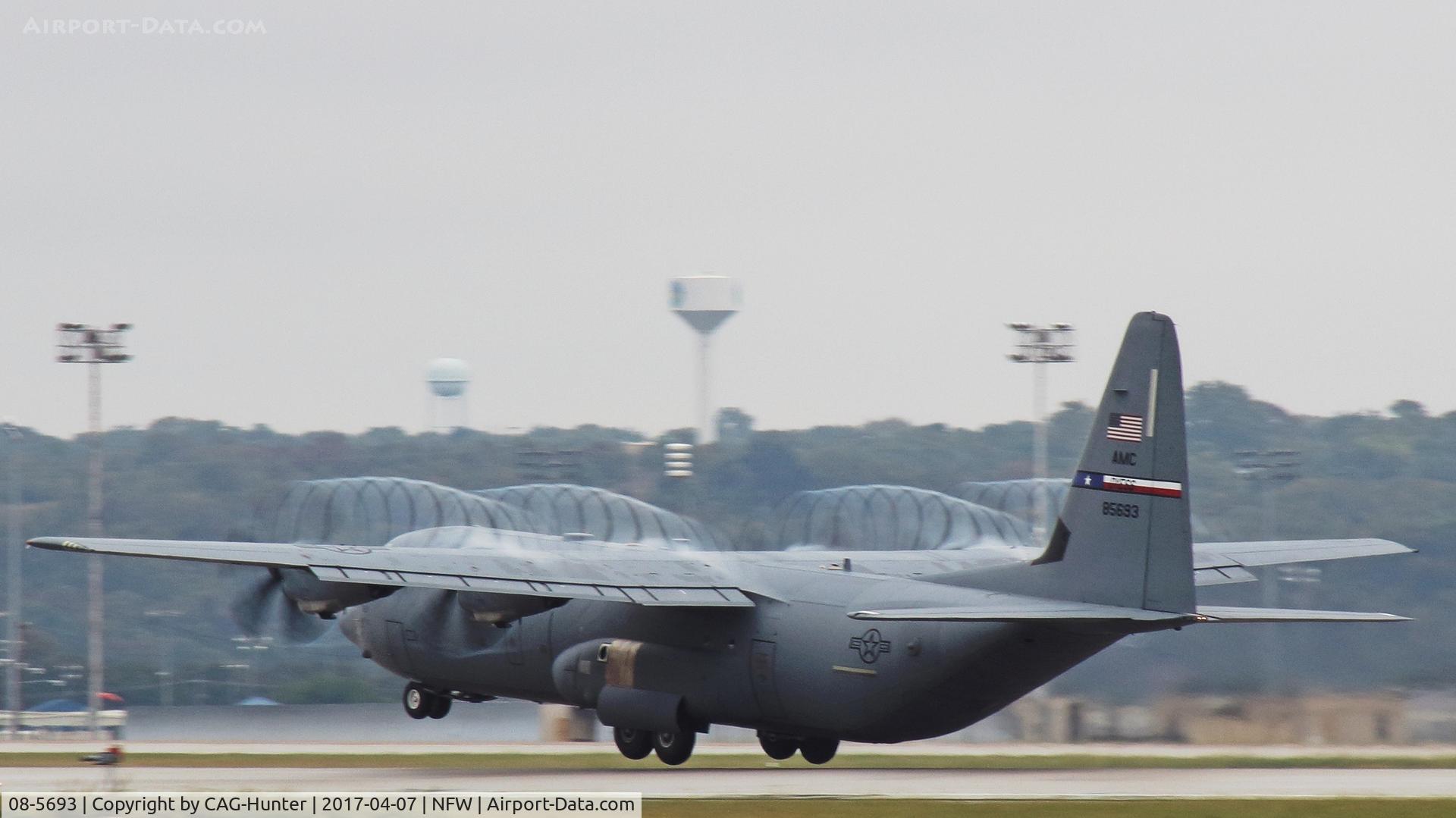 08-5693, 2012 Lockheed Martin C-130J-30 Super Hercules C/N 382-5693, (HAVOC) C-130J-30 Departing KNFW