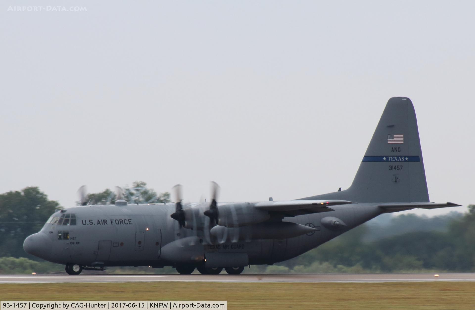 93-1457, 1993 Lockheed C-130H Hercules C/N 382-5362, (RANGER) C-130H Departing 36 @KNFW
