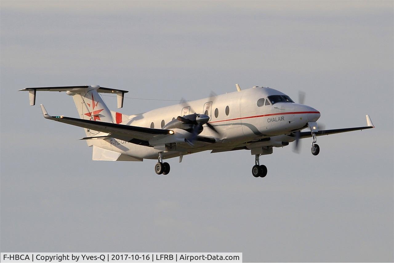 F-HBCA, 1995 Beech 1900D C/N UE-188, Beech 1900D, Take off rwy 07R, Brest-Bretagne airport (LFRB-BES)