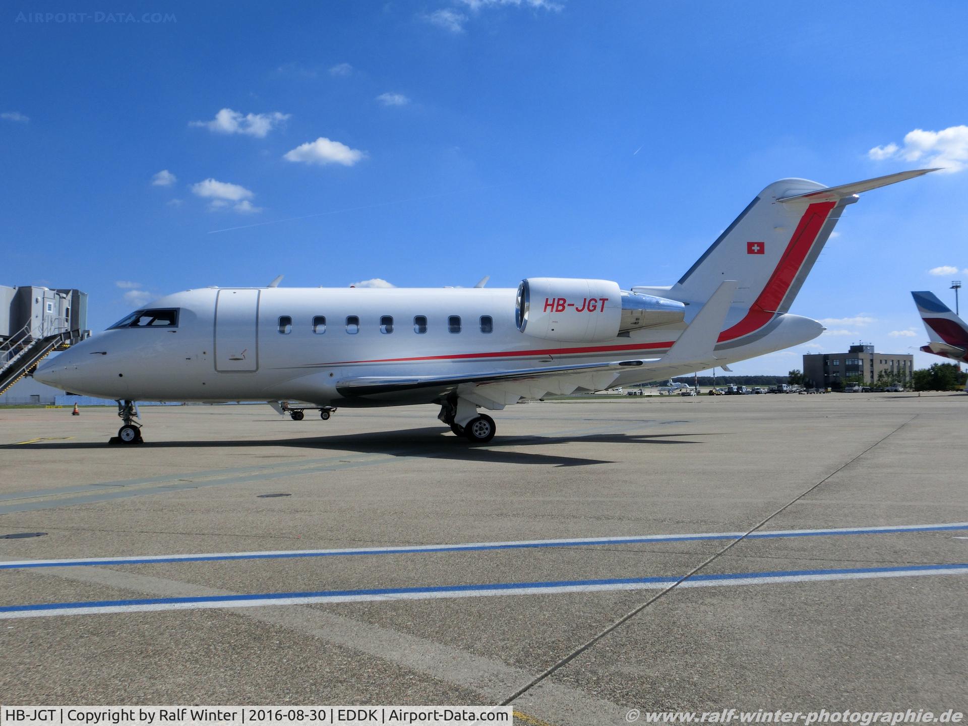 HB-JGT, 2008 Bombardier Challenger 605 (CL-600-2B16) C/N 5736, Bombardier CL-600-2B16 Challenger 605 - Scintilla AG Solothurn opf Robert Bosch GmbH - 5736 - HB-JGT - 30.08.2016 - CGN