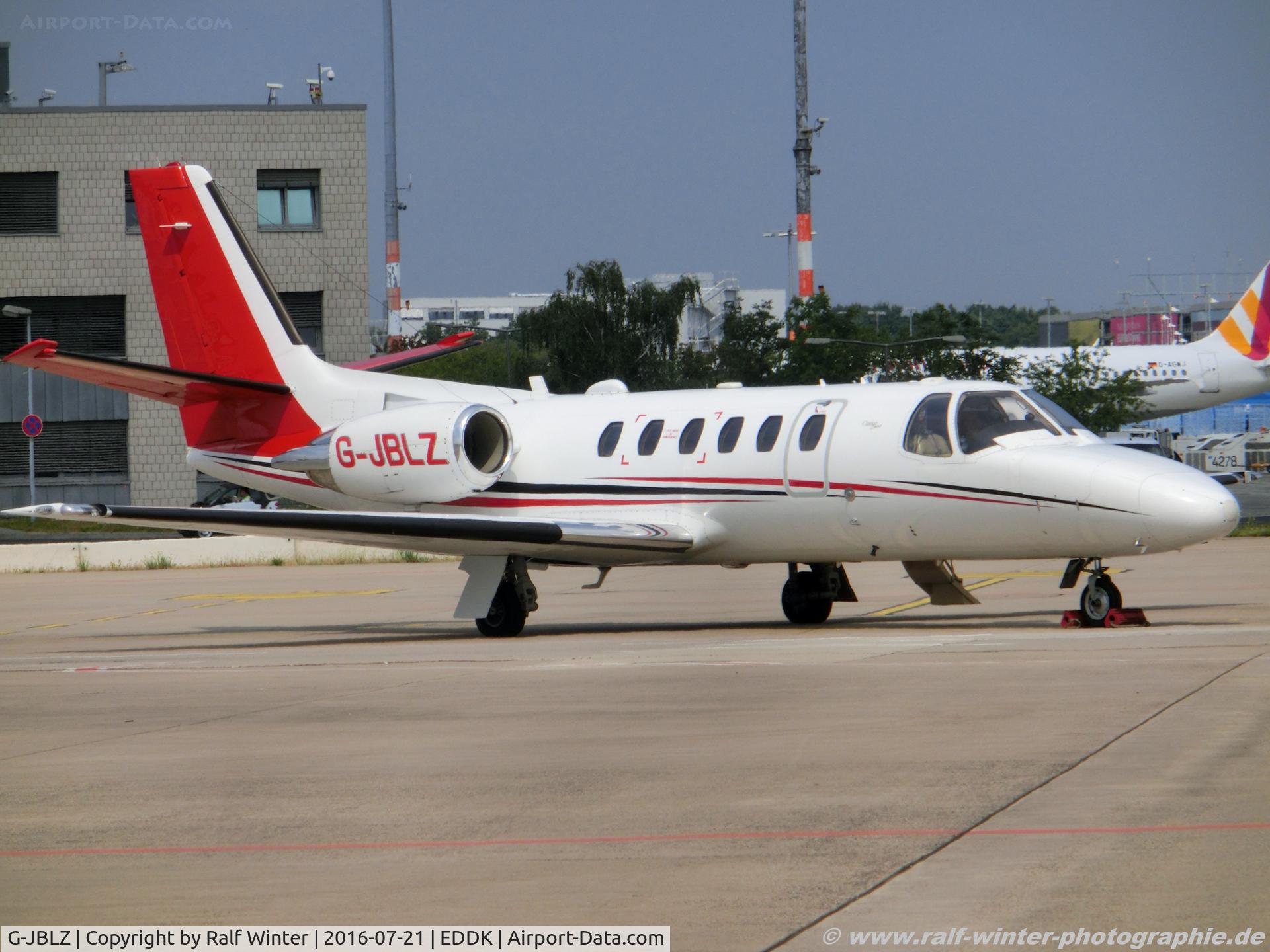G-JBLZ, 2002 Cessna 550 Citation Bravo C/N 550-1018, Cessna 550 Citation Bravo - TWF 257 Jet LTD Southend - 550-1018 - G-JBLZ - 21.07.2016 - CGN