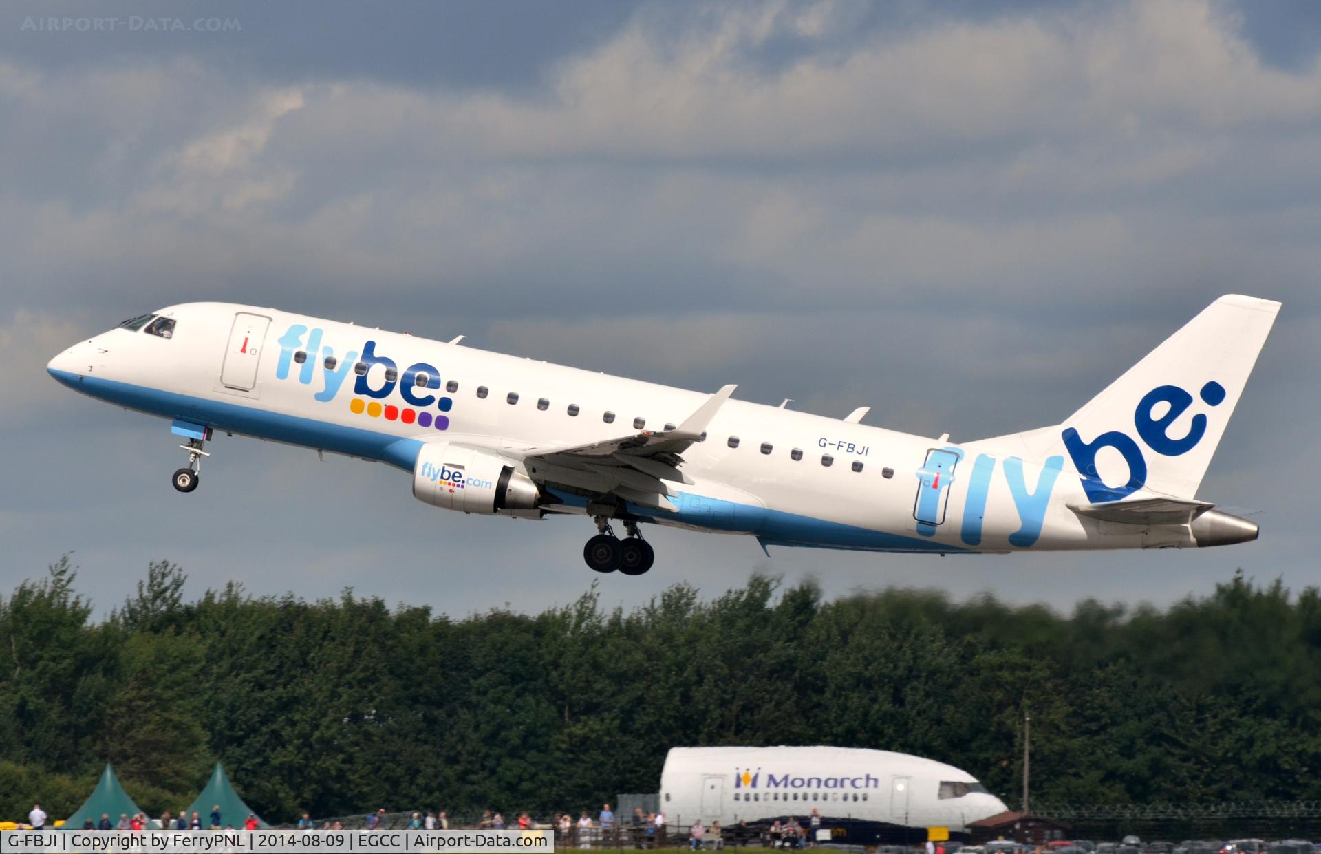 G-FBJI, 2012 Embraer 175STD (ERJ-170-200) C/N 17000355, Flybe ERJ175 lifting-off