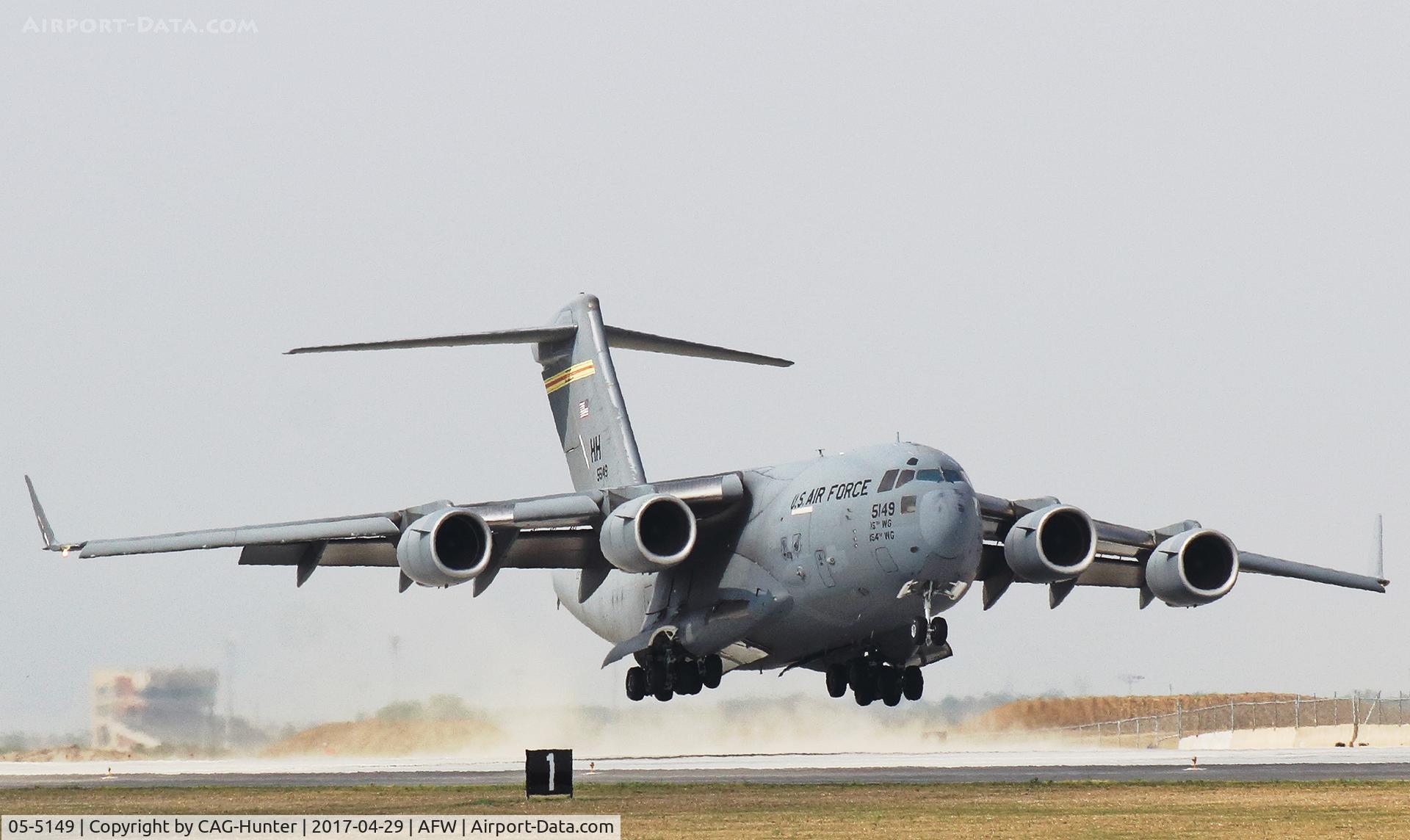 05-5149, 2005 Boeing C-17A Globemaster III C/N P-149, HH Landing at AFW