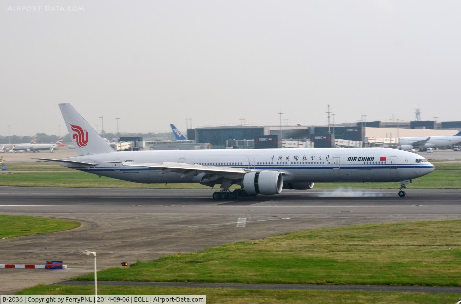 B-2036, 2012 Boeing 777-39L/ER C/N 38676, Arrival of Air China B773