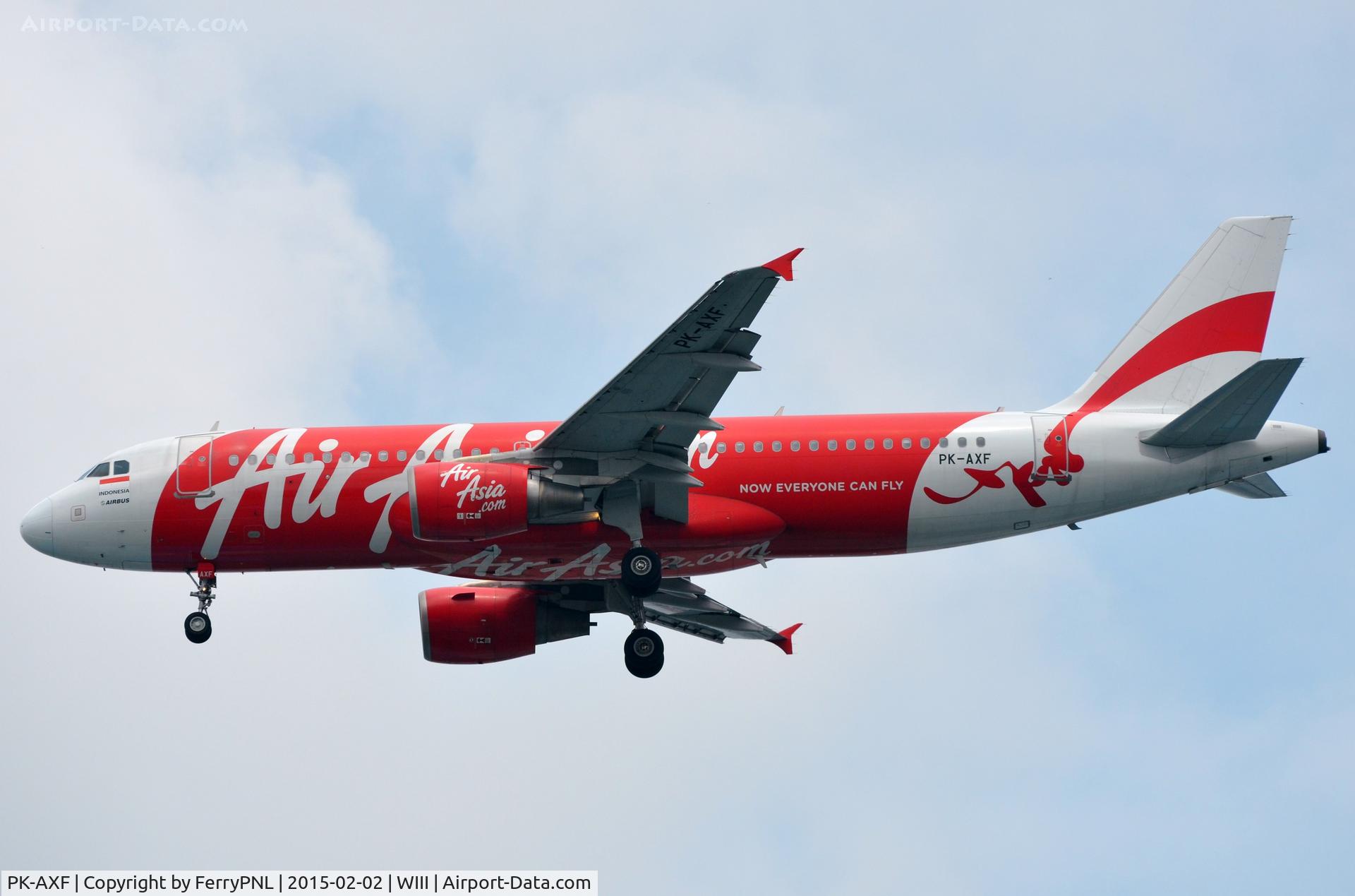 PK-AXF, 2009 Airbus A320-216 C/N 3765, Indonesian Air Asia A320 landing