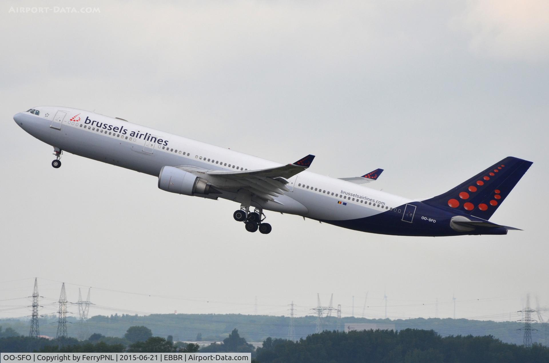 OO-SFO, 1994 Airbus A330-301 C/N 045, Brussels A333 taking-off