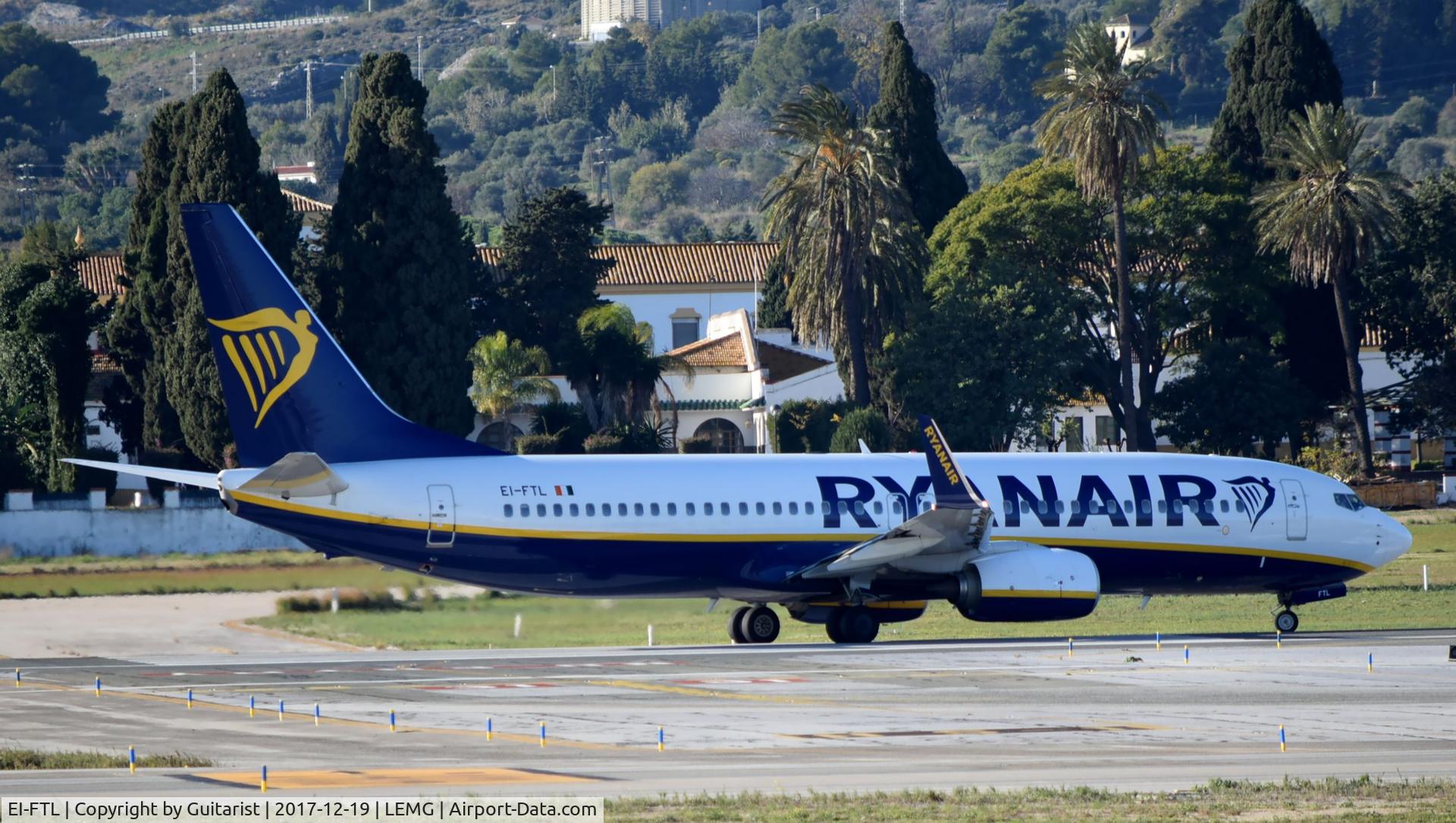 EI-FTL, 2016 Boeing 737-8AS C/N 44762, At Malaga