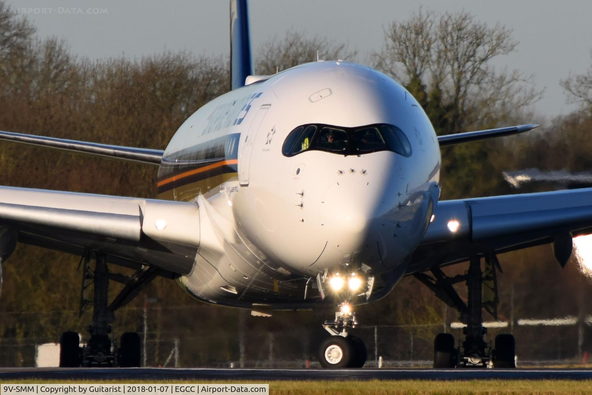 9V-SMM, 2017 Airbus A350-941 C/N 099, At Manchester