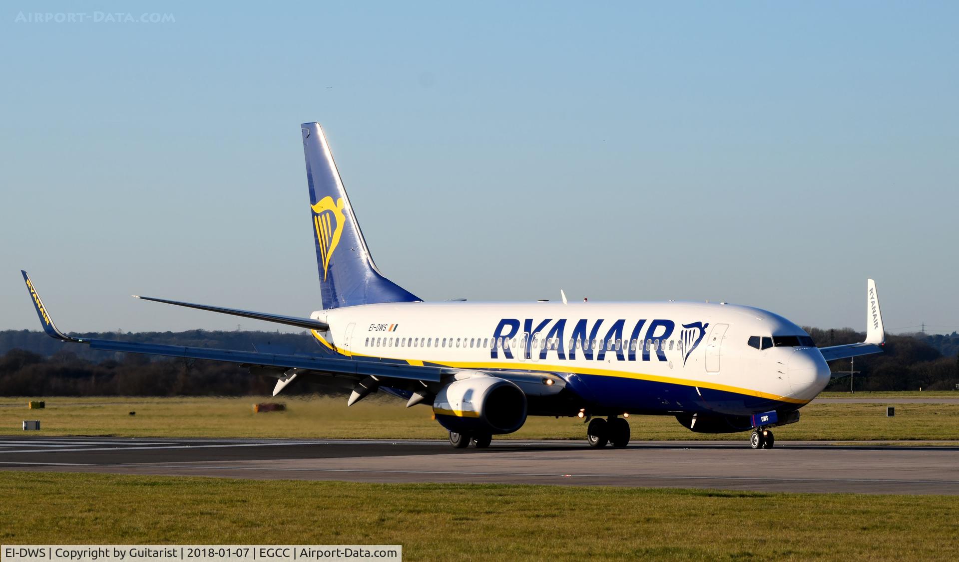 EI-DWS, 2007 Boeing 737-8AS C/N 33625, At Manchester
