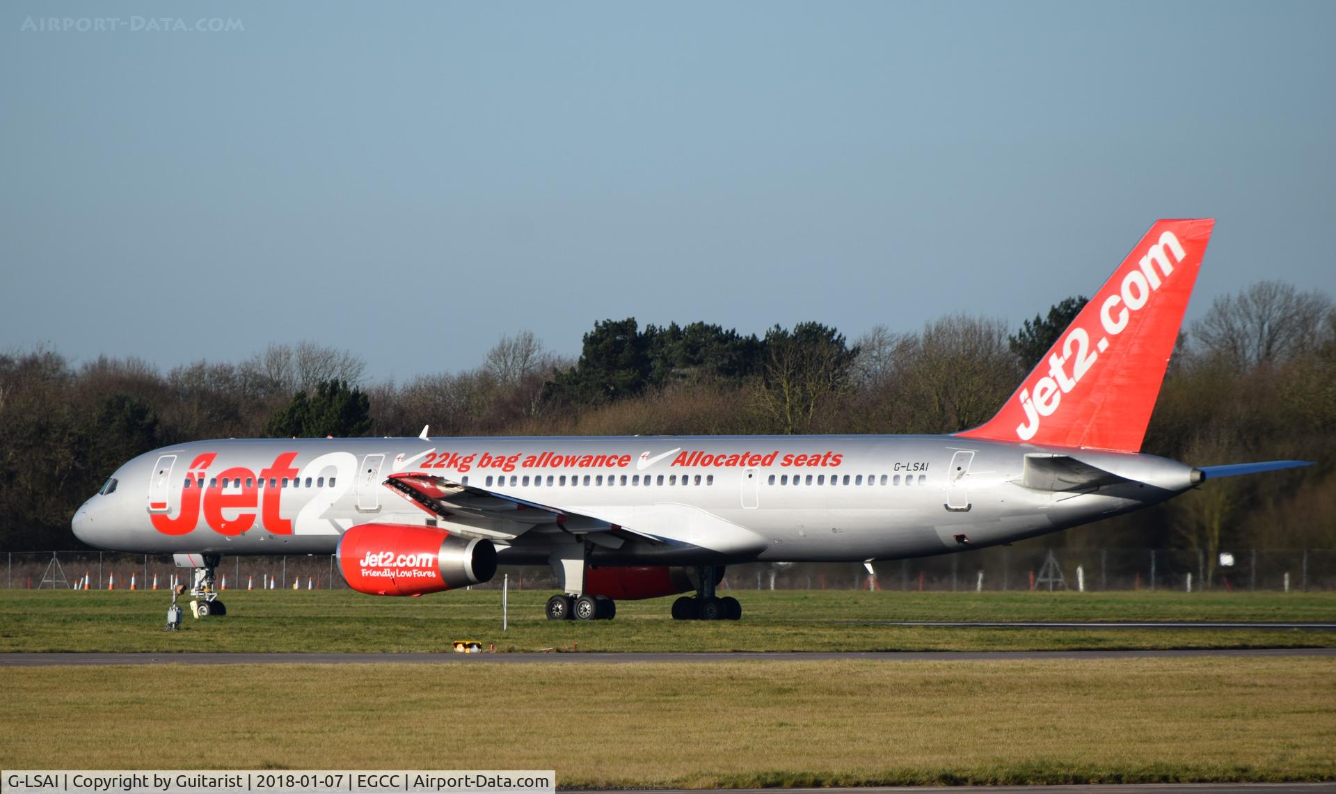 G-LSAI, 1987 Boeing 757-21B C/N 24016, At Manchester