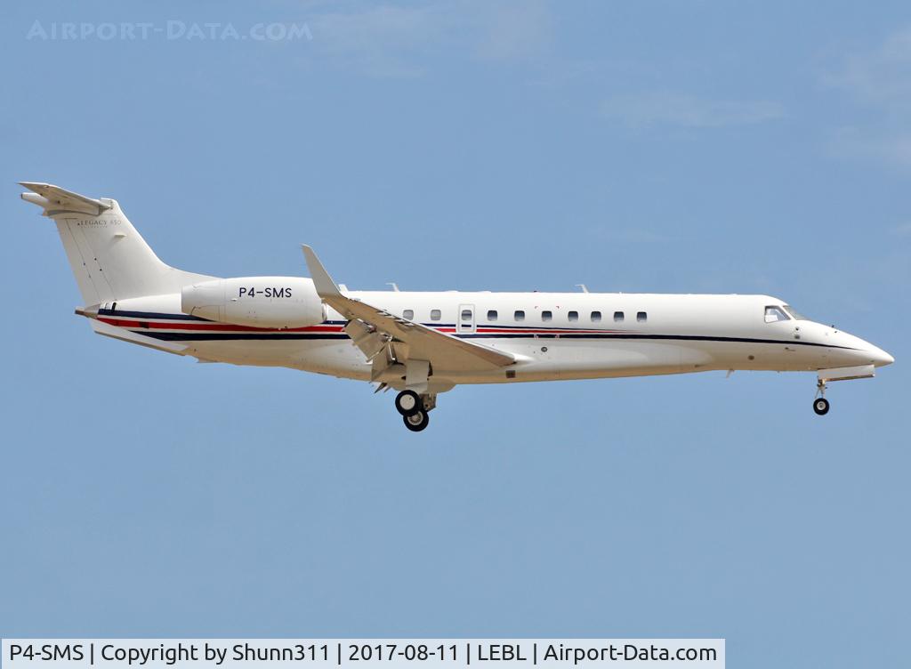 P4-SMS, Embraer EMB-135BJ Legacy C/N 14501123, Landing rwy 25R