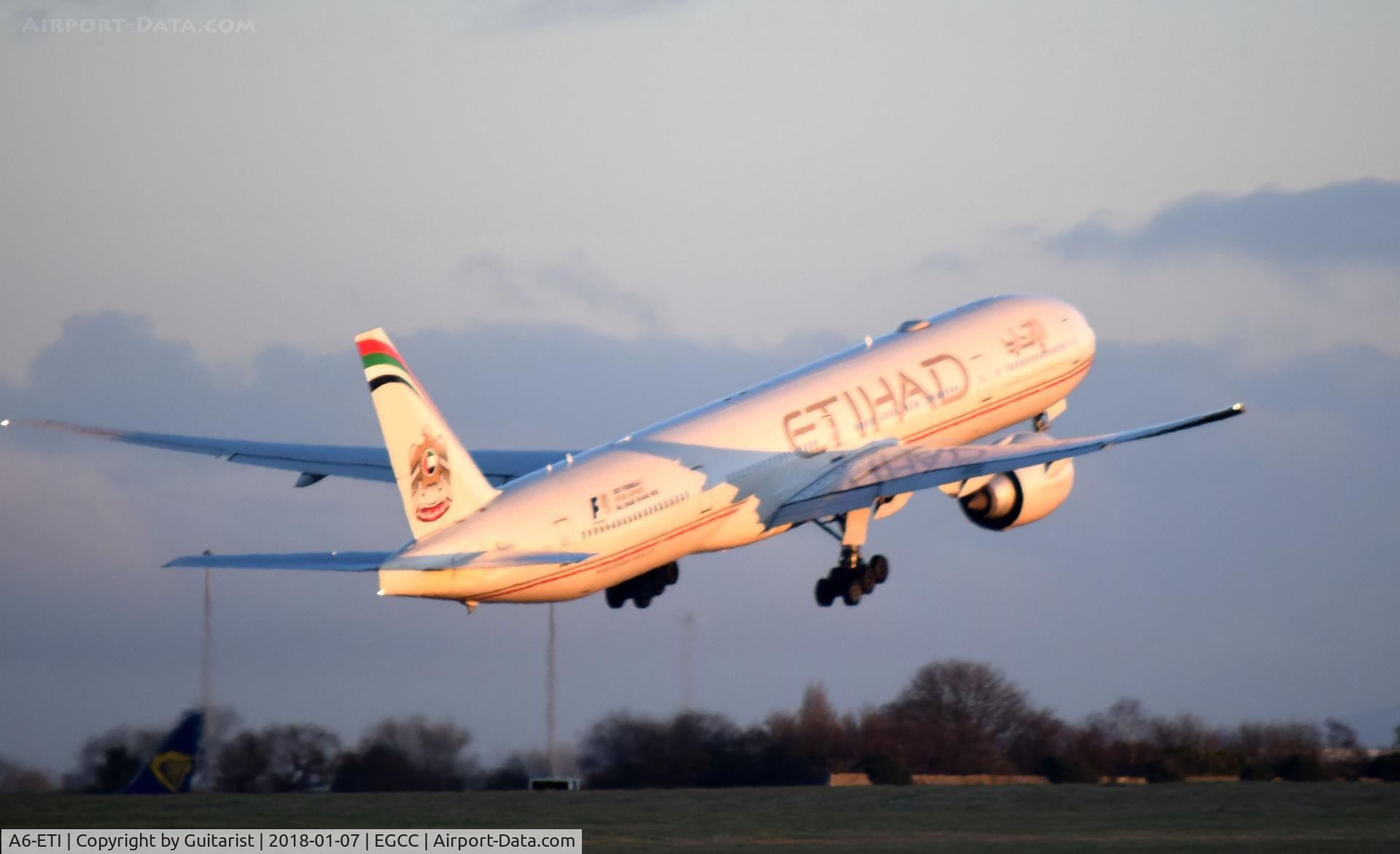 A6-ETI, 2011 Boeing 777-3FX/ER C/N 39684, At Manchester