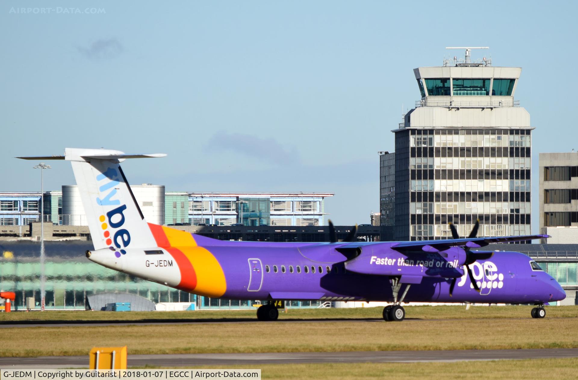 G-JEDM, 2003 De Havilland Canada DHC-8-402Q Dash 8 C/N 4077, At Manchester