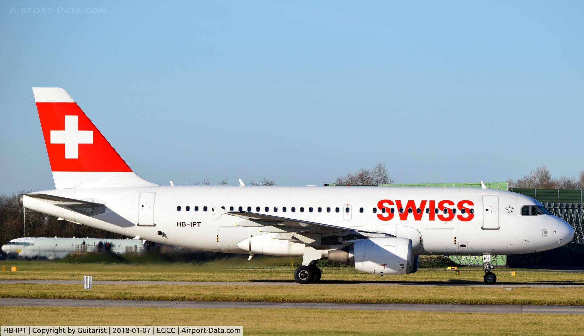 HB-IPT, 1997 Airbus A319-112 C/N 727, At Manchester