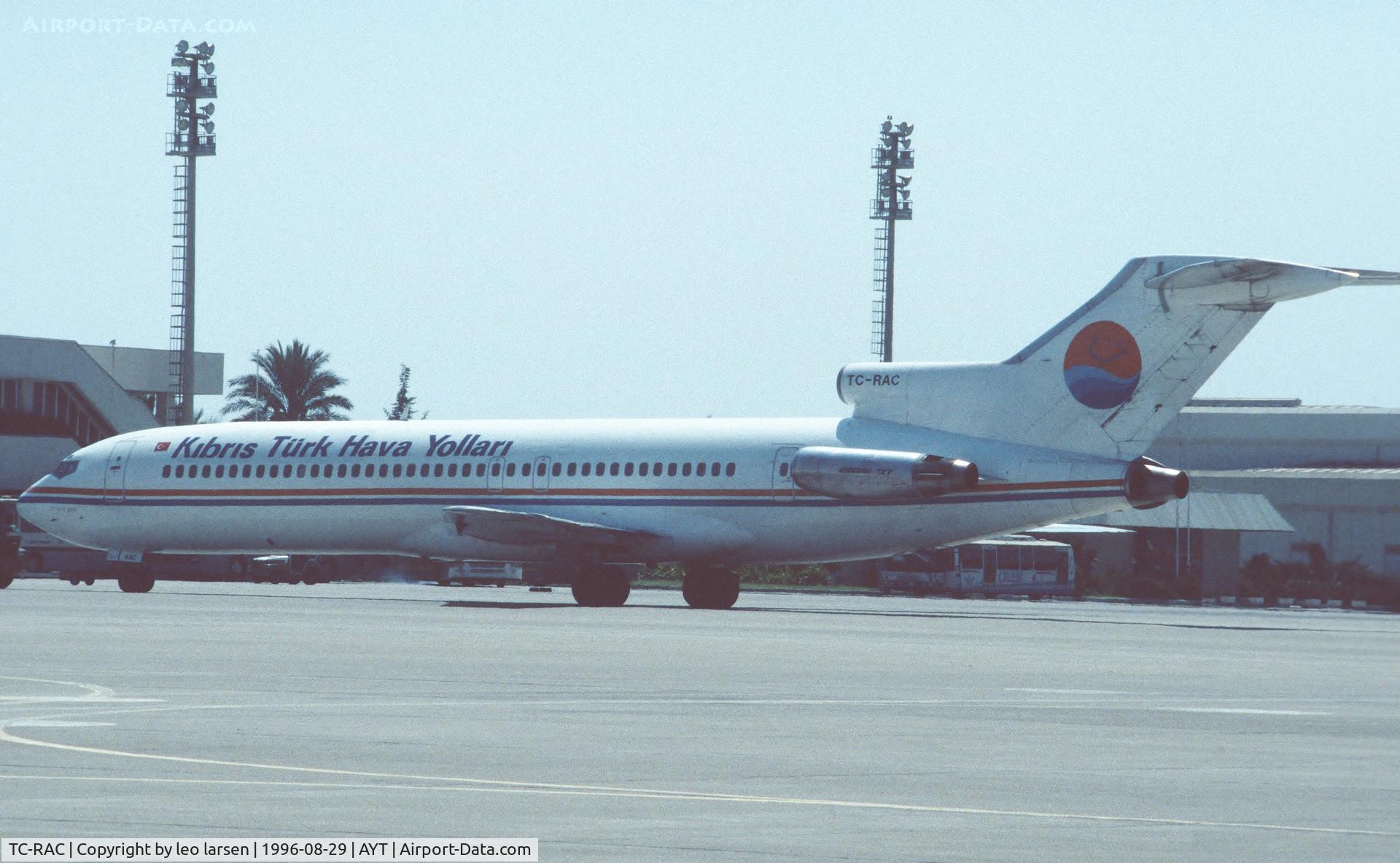 TC-RAC, 1974 Boeing 727-230 C/N 20792, Antalya 29.8.1996
