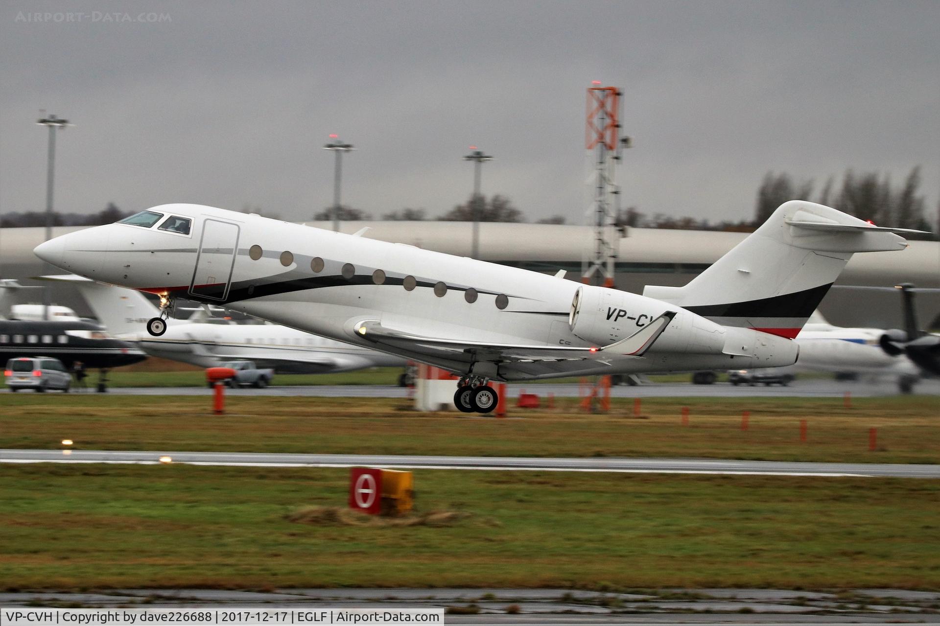 VP-CVH, 2015 Israel Aircraft Industries Gulfstream G280 C/N 2072, Flight Israeli G280 departing Farnborough