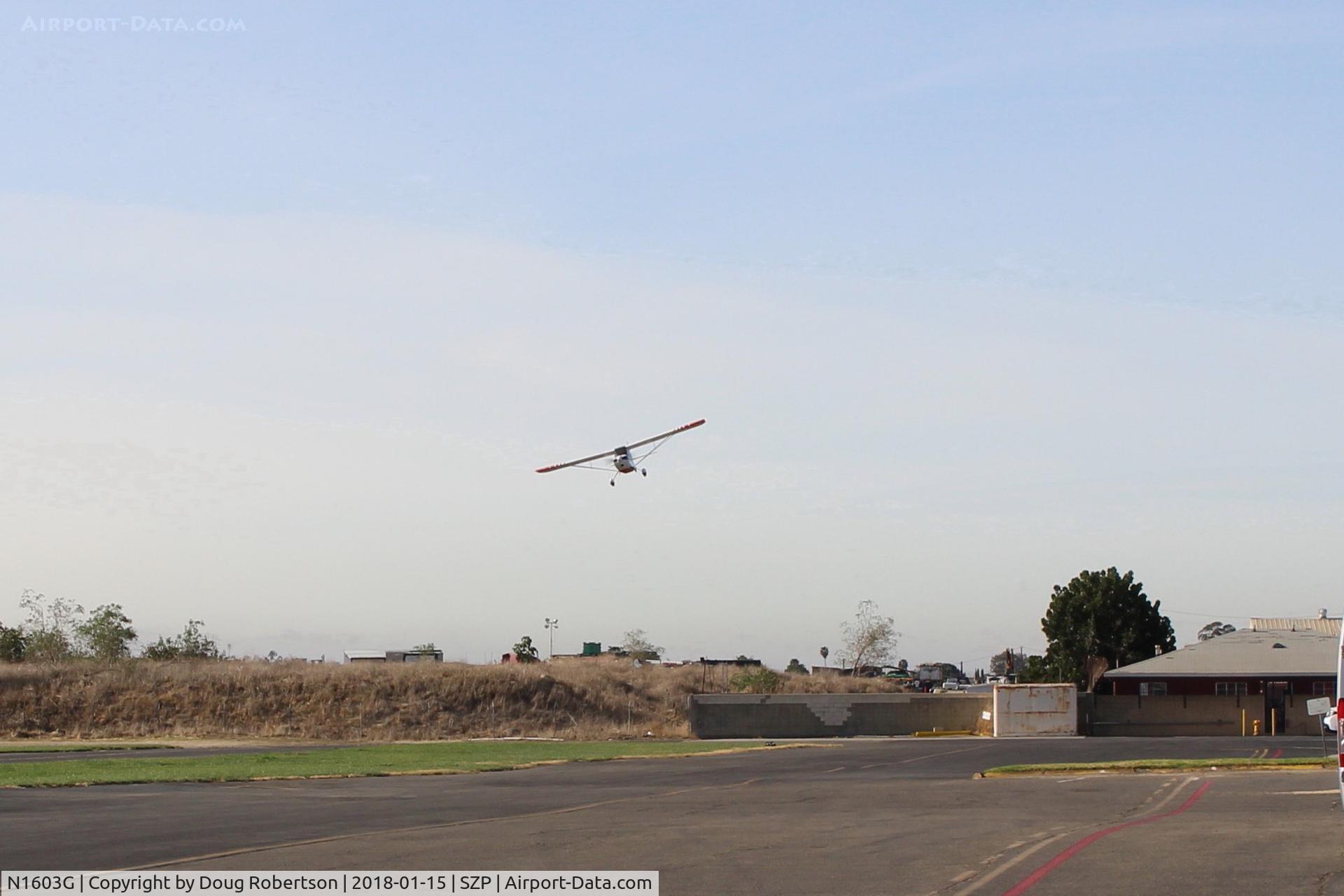 N1603G, 1968 Champion 7ECA Citabria C/N 609, 1968 Champion 7ECA CITABRIA, Lycoming O-320 150 Hp, on final Rwy 04