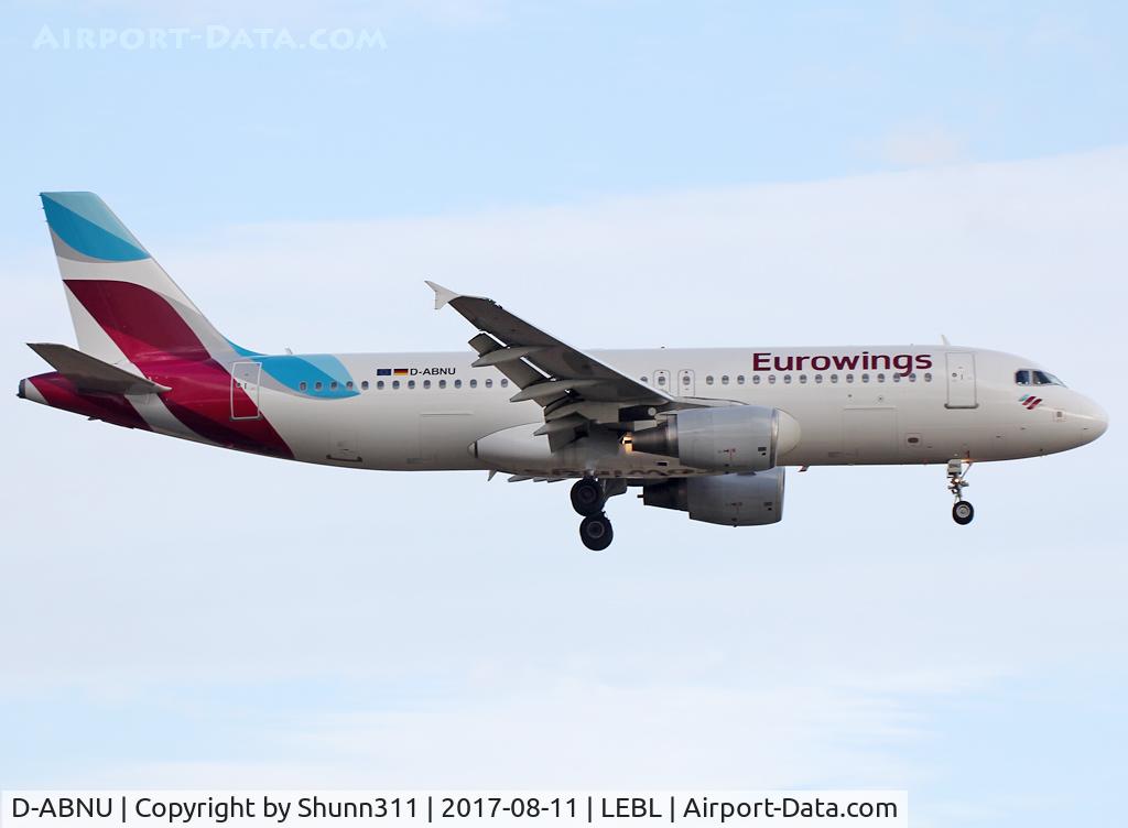 D-ABNU, 2005 Airbus A320-214 C/N 2591, Landing rwy 25R