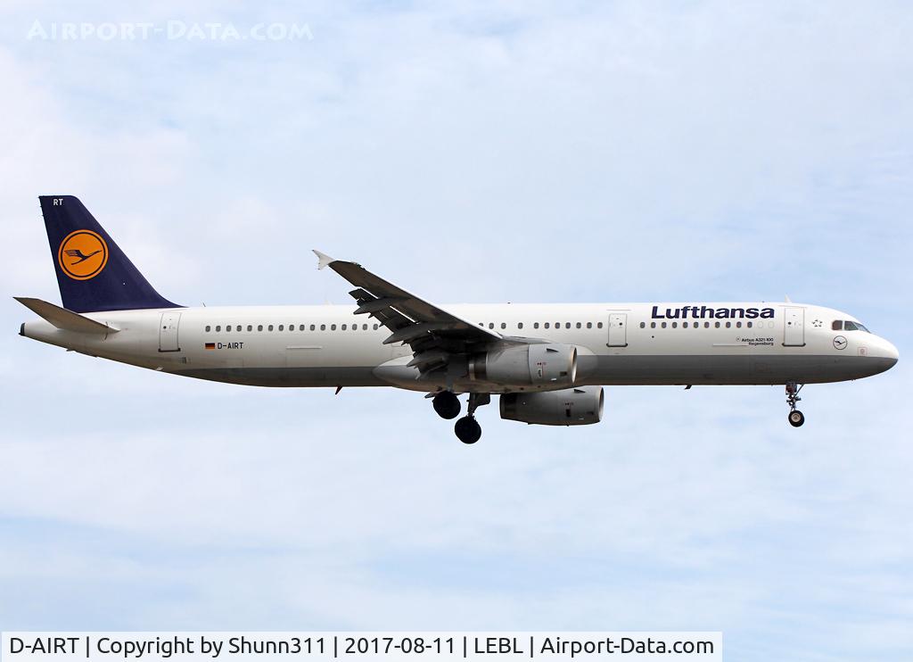 D-AIRT, 1997 Airbus A321-131 C/N 0652, Landing rwy 25R