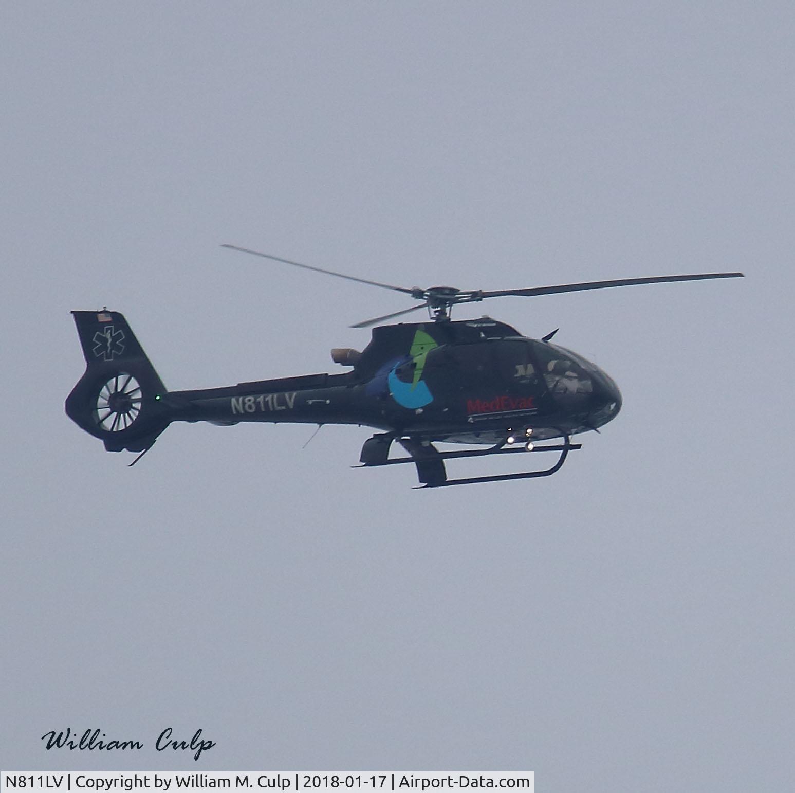 N811LV, 1998 Eurocopter-Kawasaki BK-117C-1 C/N 7527, Was seen flying over Peace Valley Park, New Britain Pa.