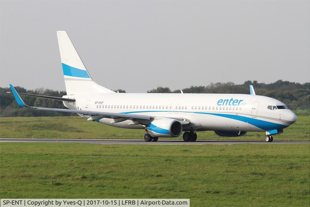 SP-ENT, 2000 Boeing 737-8AS C/N 29926, Boeing 737-8AS, Taxiing to holding point rwy 25L, Brest-Bretagne airport (LFRB-BES)