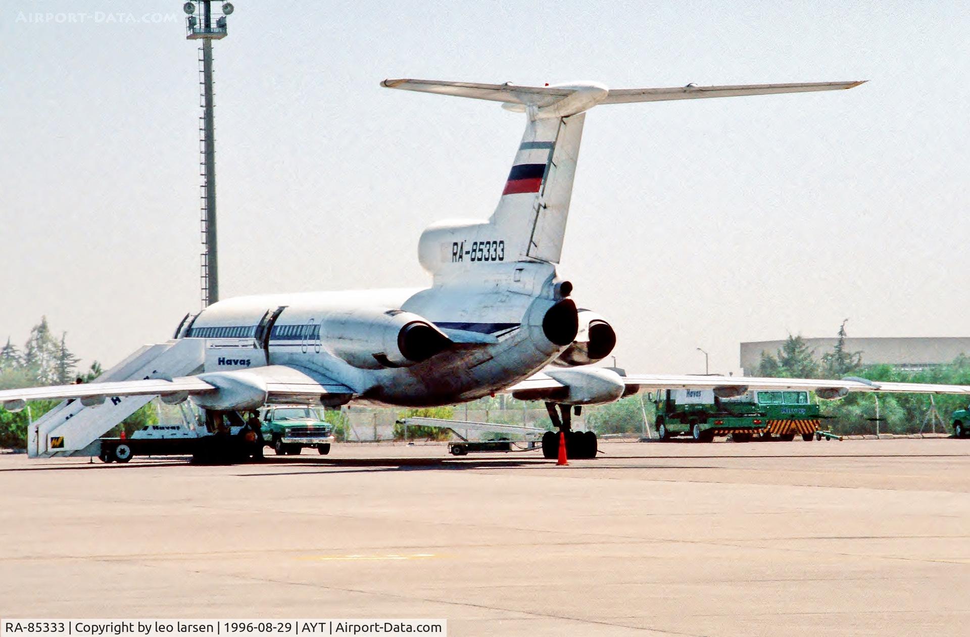 RA-85333, 1979 Tupolev Tu-154B-2 C/N 79A333, Antalya 29.8.1996