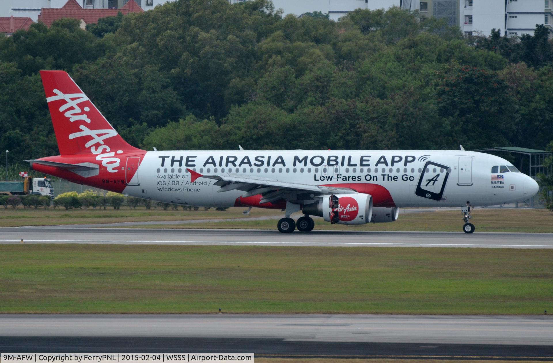 9M-AFW, 2008 Airbus A320-216 C/N 3404, Air Asia A320 just landed