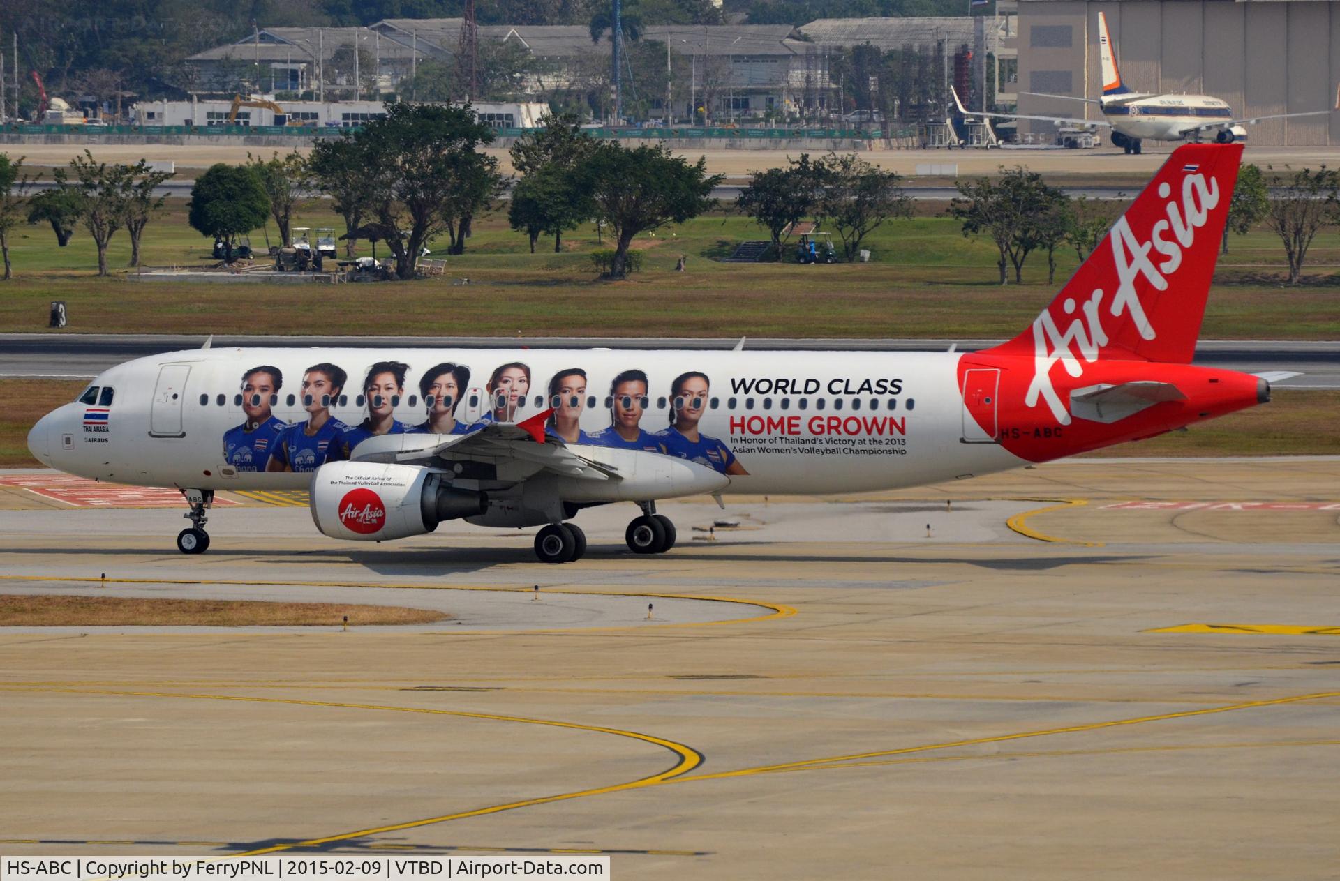HS-ABC, 2007 Airbus A320-216 C/N 3338, Thai Air Asia A320 taxying out.