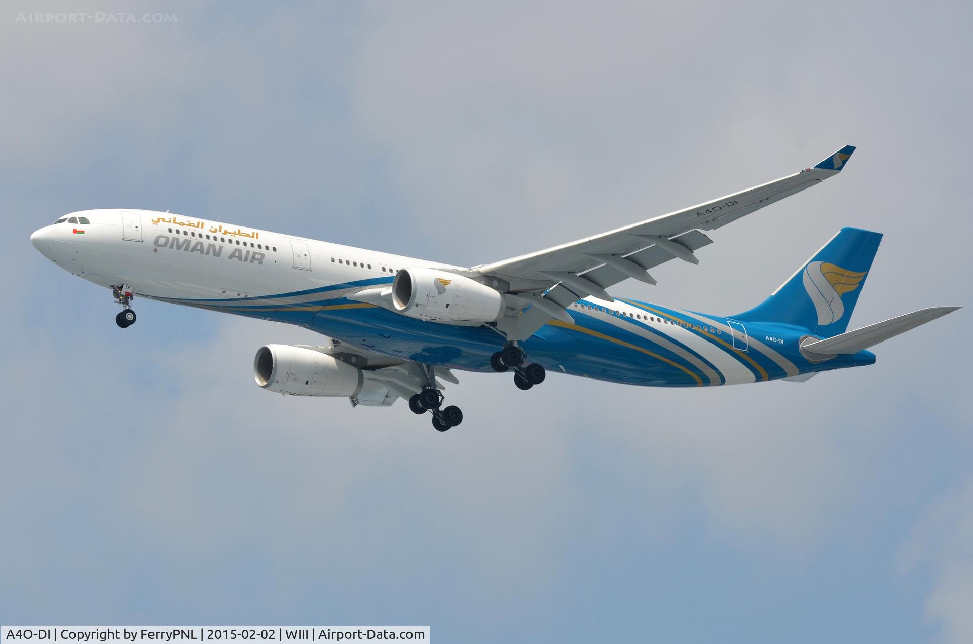 A4O-DI, 2014 Airbus A330-343 C/N 1582, Oman A333 on short final.