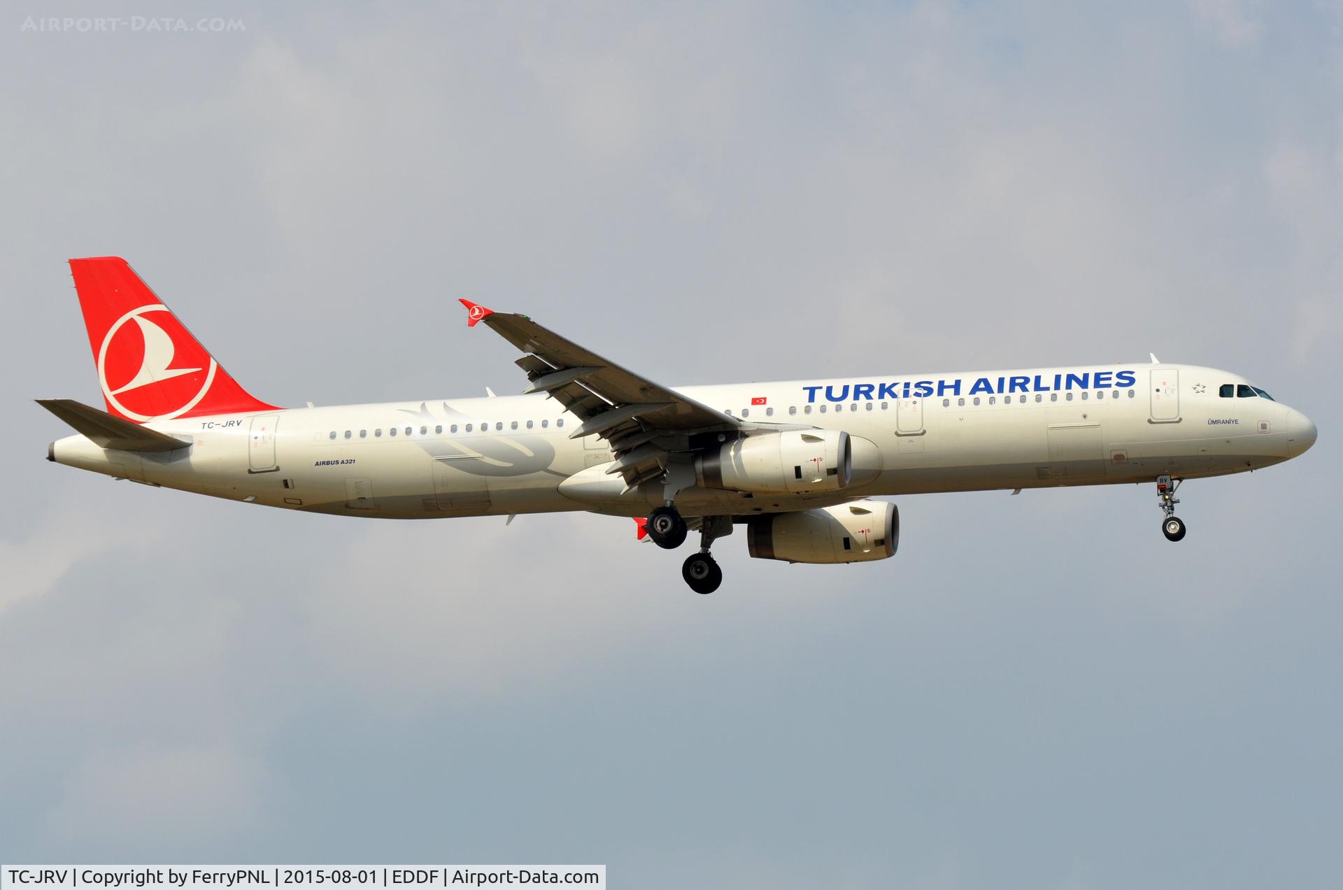 TC-JRV, 2012 Airbus A321-231 C/N 5077, Turkish A321