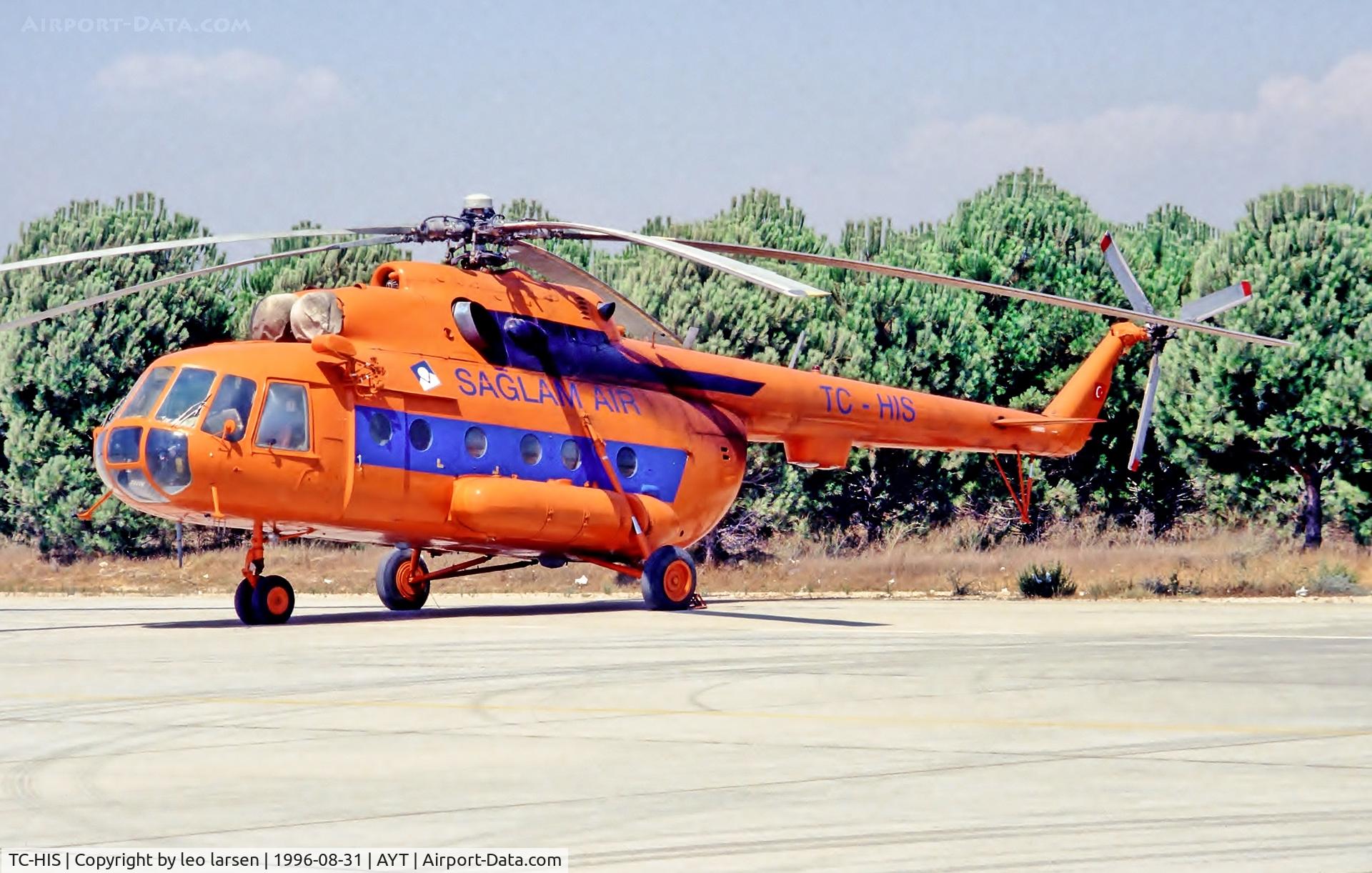 TC-HIS, 1990 Mil MI-8MTV1 C/N 95486, Antalya 31.8.1996