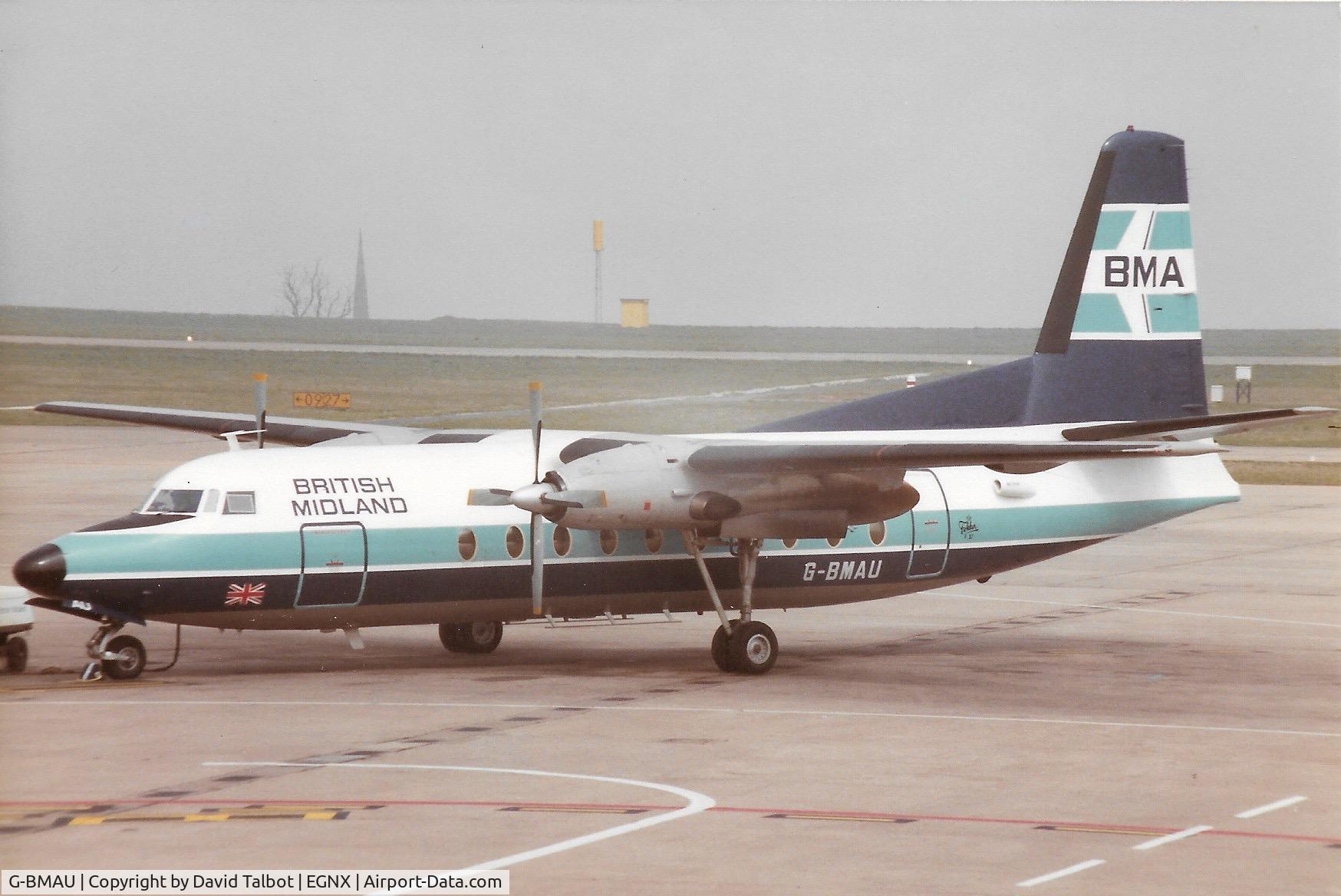 G-BMAU, 1964 Fokker F-27-200 Friendship C/N 10241, 1984/5?