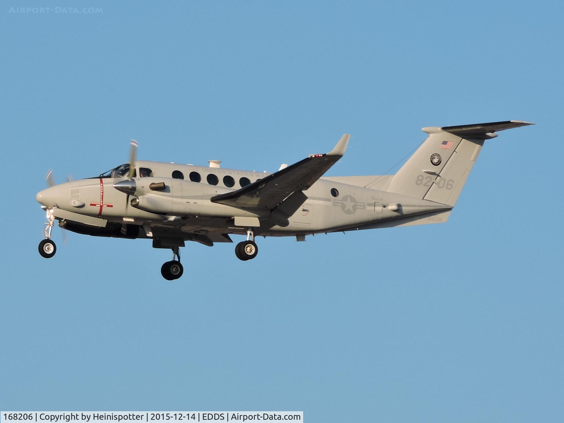 168206, Hawker Beechcraft UC-12W Huron C/N FM-30, 168206 at Stuttgart Airport.