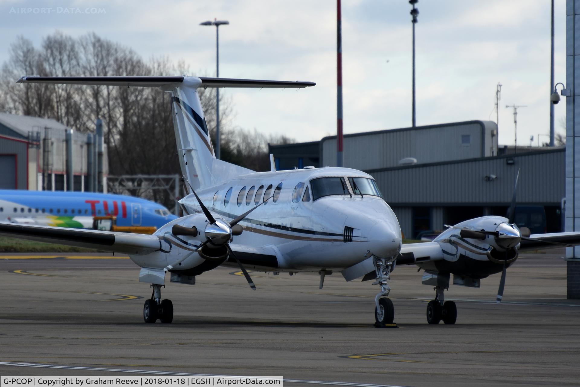 G-PCOP, 2004 Raytheon B200 King Air C/N BB-1860, Parked at Norwich.