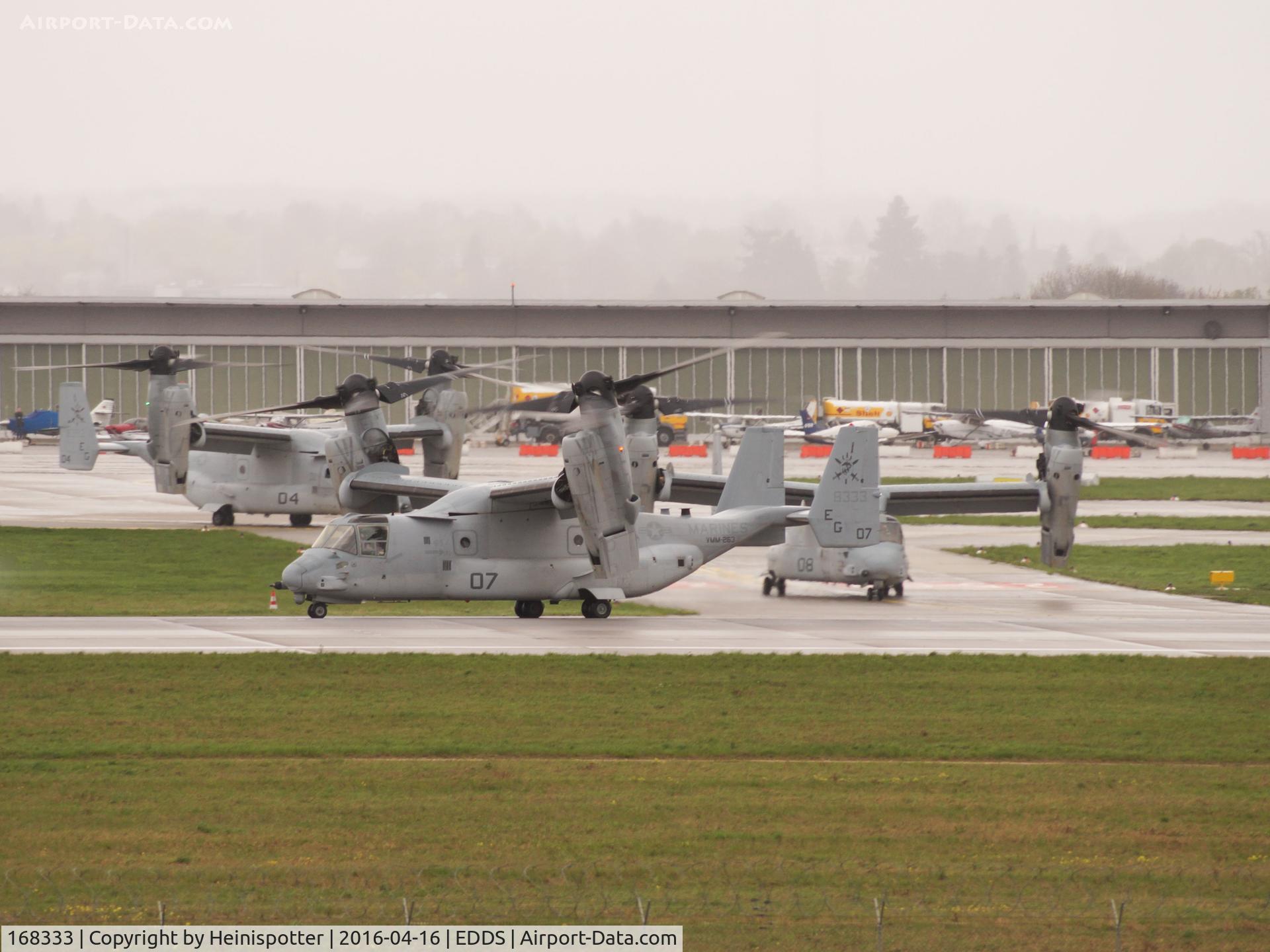 168333, Bell-Boeing MV-22B Osprey C/N D0236, 168333 at Stuttgart Airport.