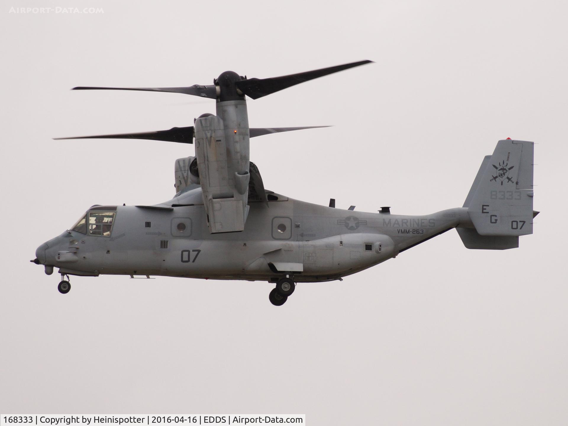 168333, Bell-Boeing MV-22B Osprey C/N D0236, 168333 at Stuttgart Airport.
