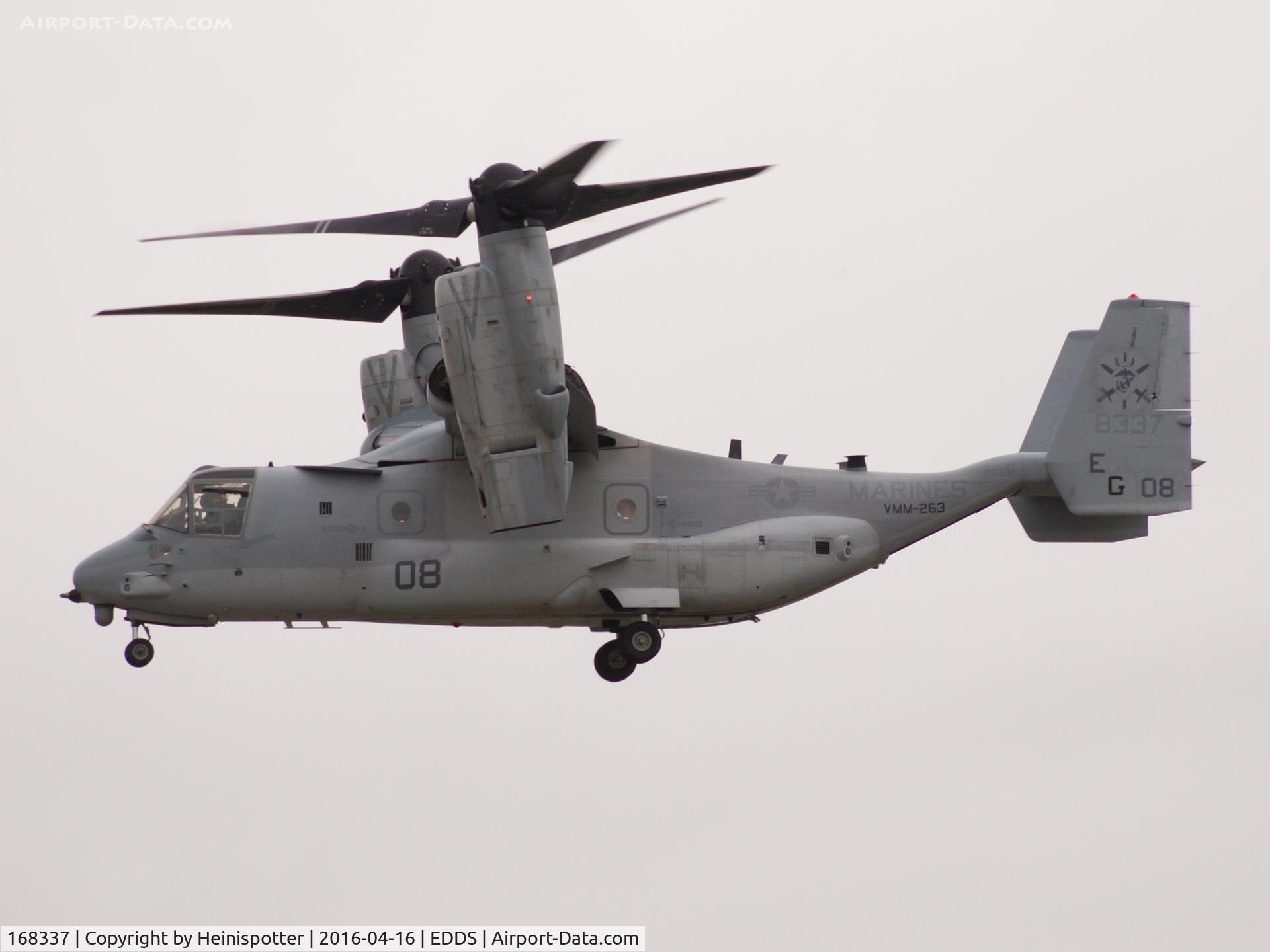 168337, Bell-Boeing MV-22B Osprey C/N D0240, 168337 at Stuttgart Airport.