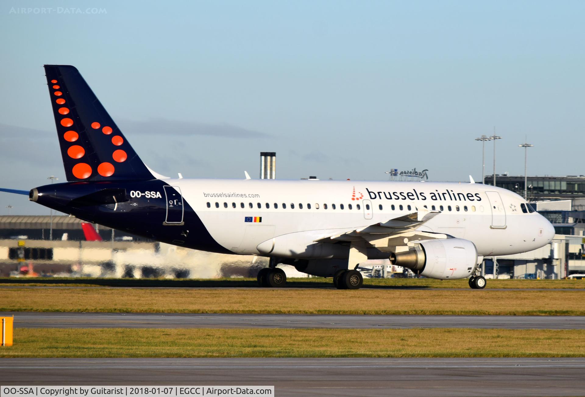 OO-SSA, 2005 Airbus A319-111 C/N 2392, At Manchester