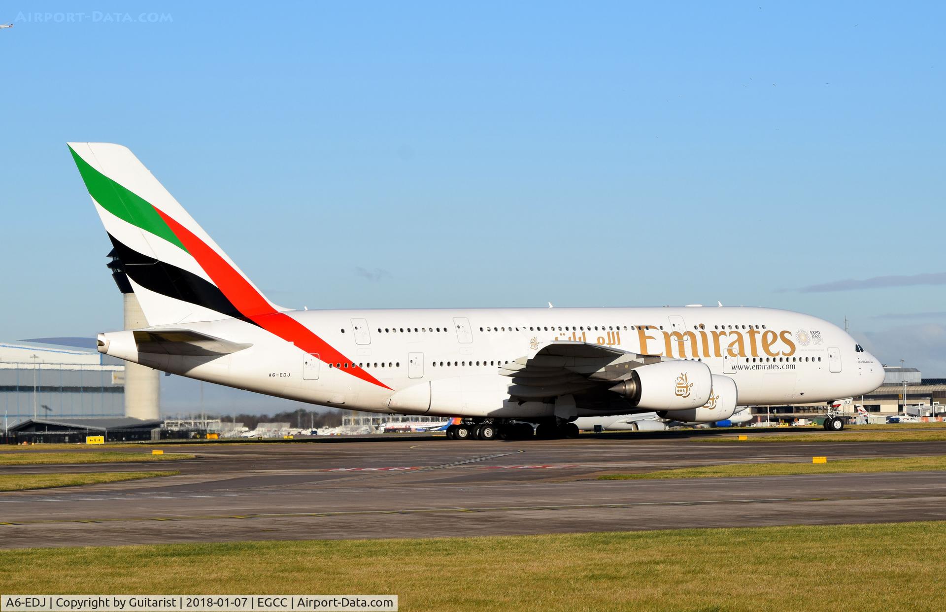 A6-EDJ, 2006 Airbus A380-861 C/N 009, At Manchester