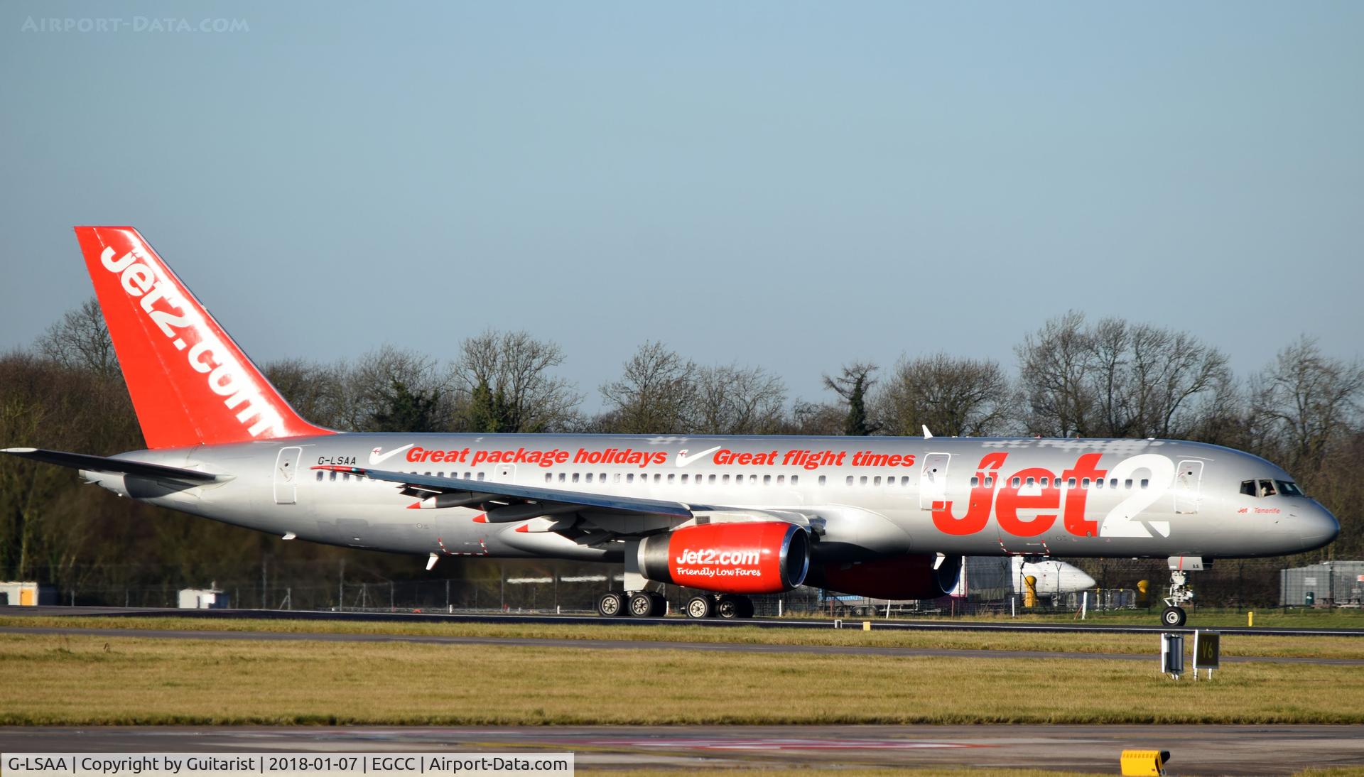 G-LSAA, 1988 Boeing 757-236 C/N 24122, At Manchester