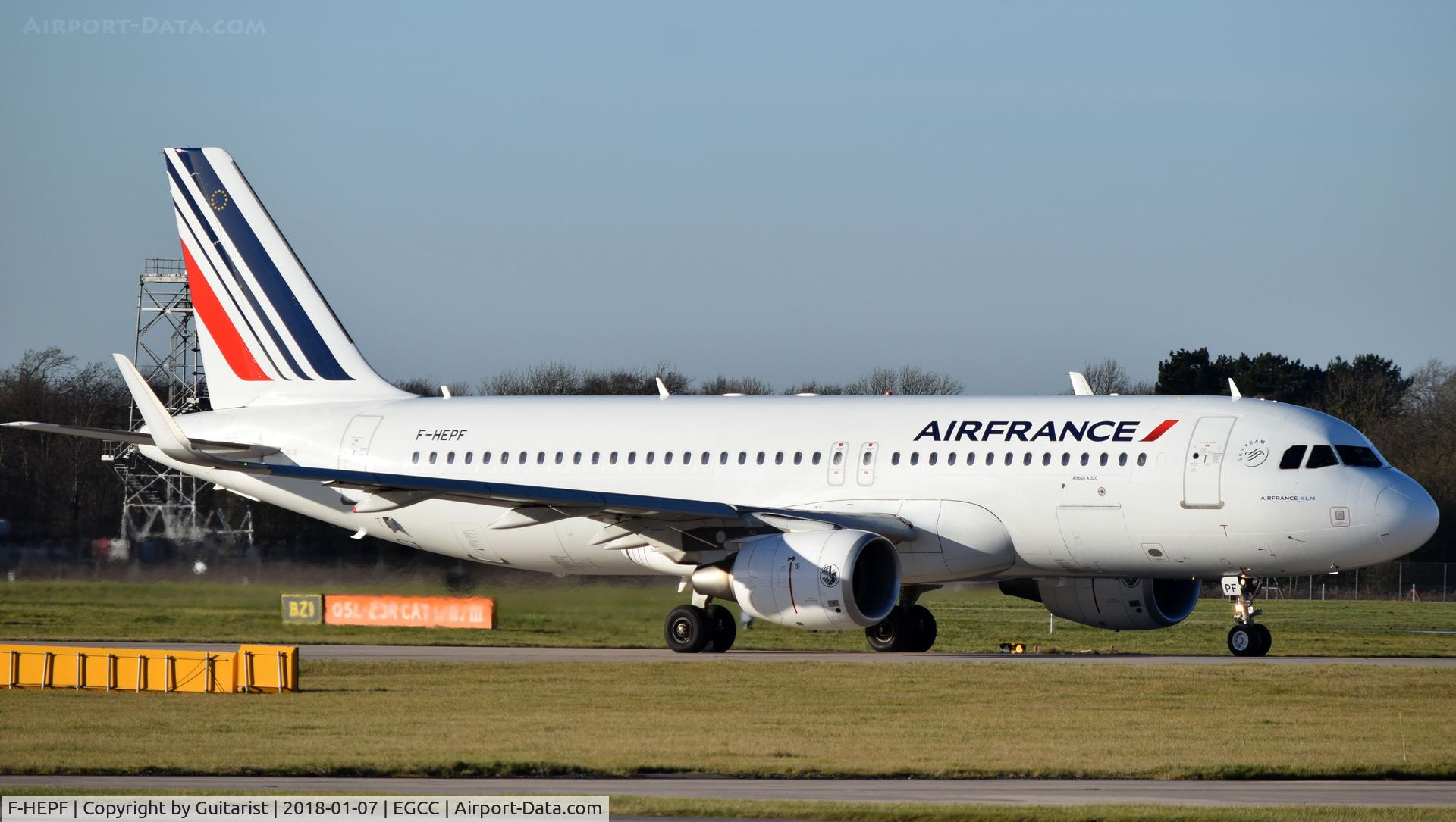 F-HEPF, 2013 Airbus A320-214 C/N 5719, At Manchester