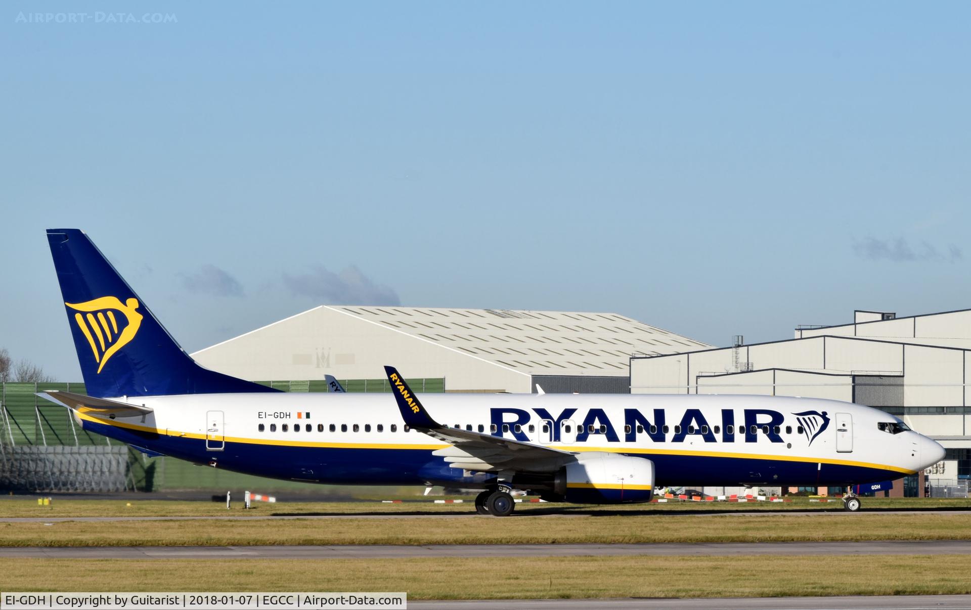 EI-GDH, 2017 Boeing 737-8AS C/N 44805, At Manchester