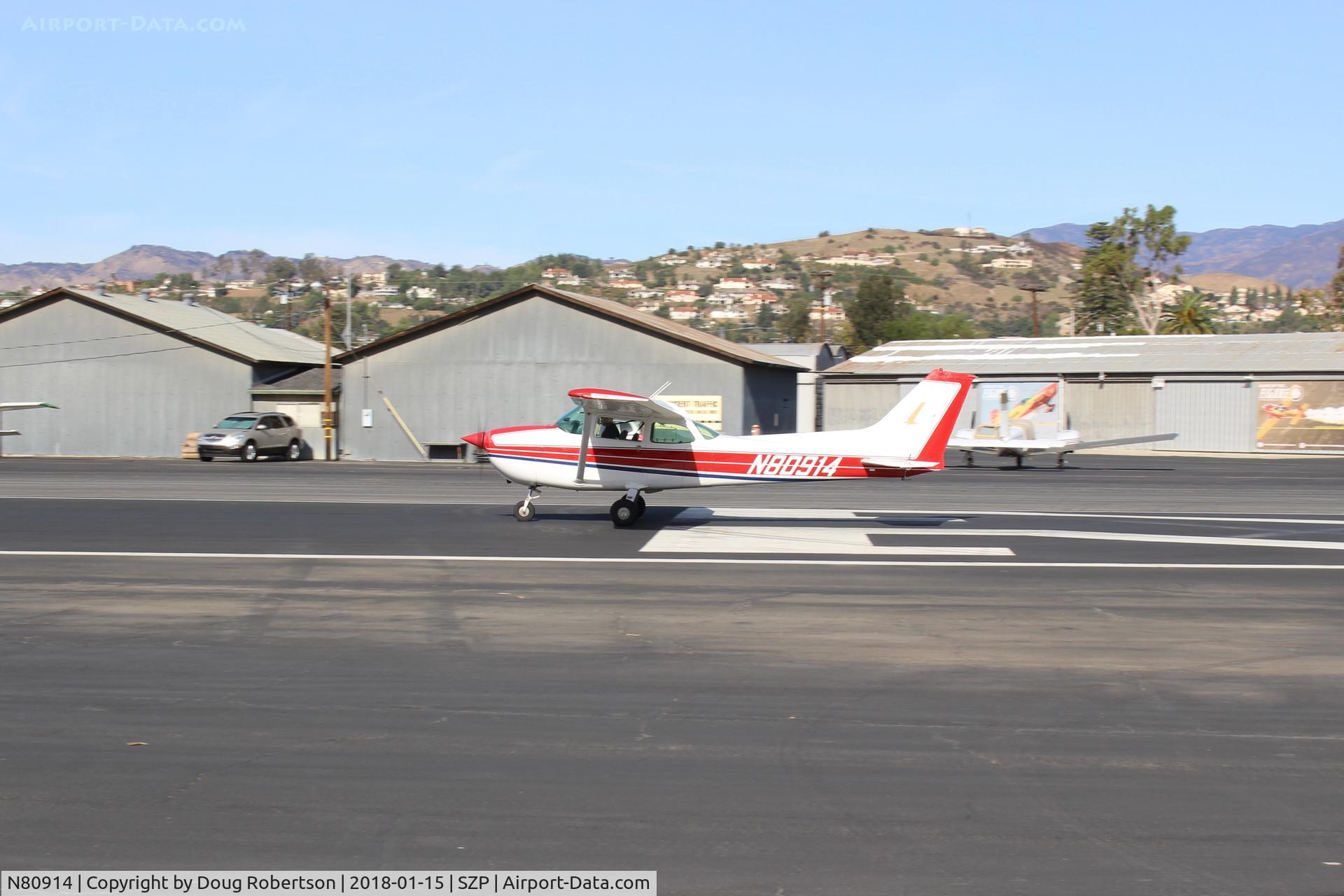 N80914, 1976 Cessna 172M C/N 17266799, 1976 Cessna 172M SKYHAWK, Lycoming O-320-E2D 150 Hp, takeoff roll Rwy 22