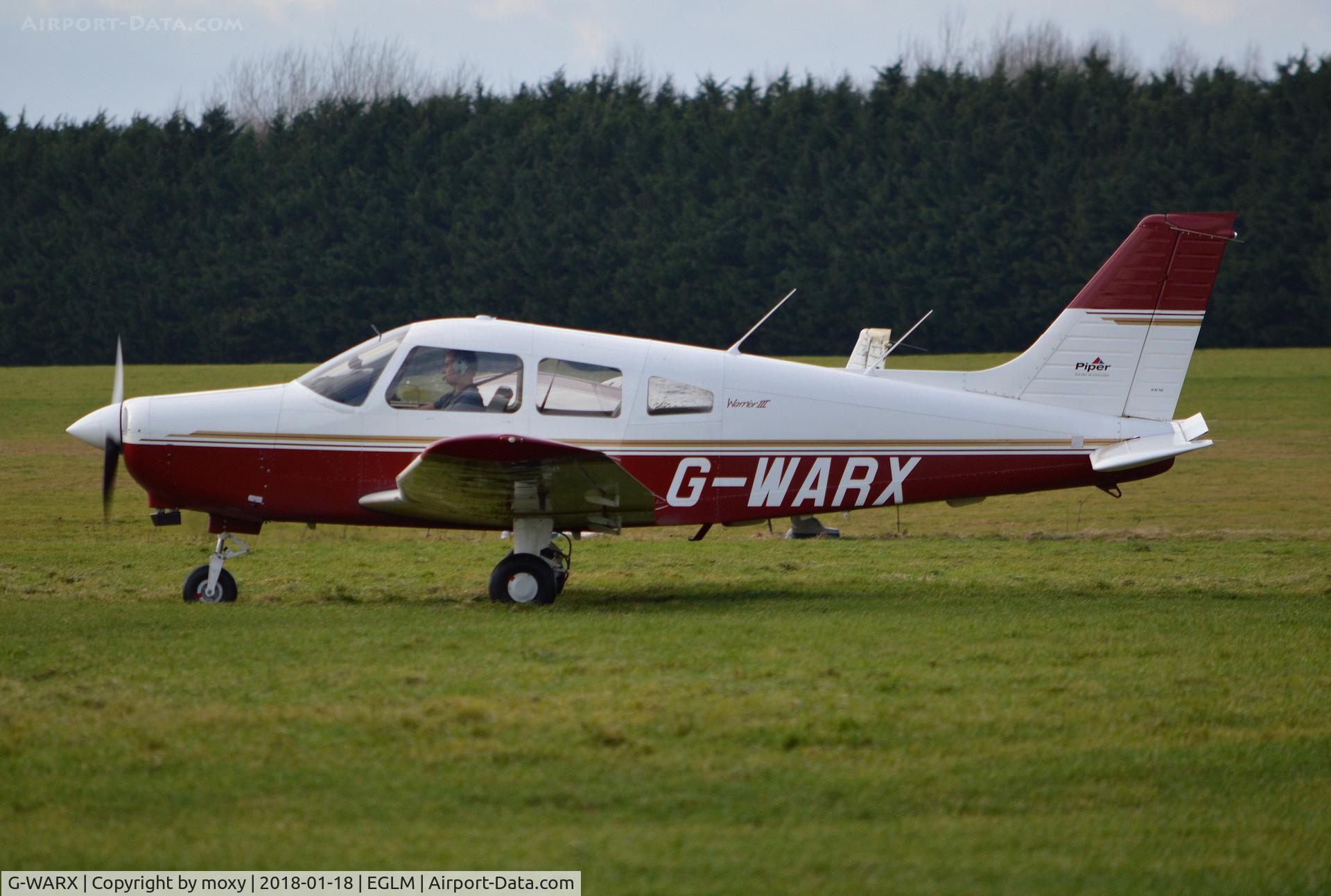 G-WARX, 1998 Piper PA-28-161 Cherokee Warrior III C/N 28-42038, Piper PA-28-161 Cherokee Warrior III at White Waltham. Ex N4126D