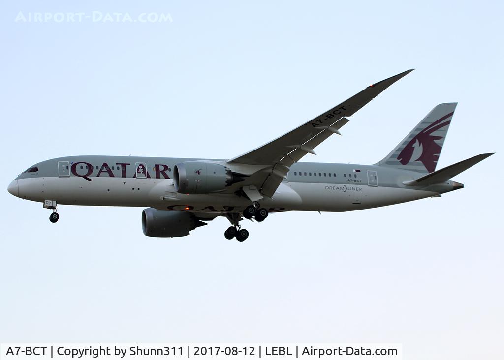 A7-BCT, 2015 Boeing 787-8 Dreamliner Dreamliner C/N 38338, Landing rwy 25R