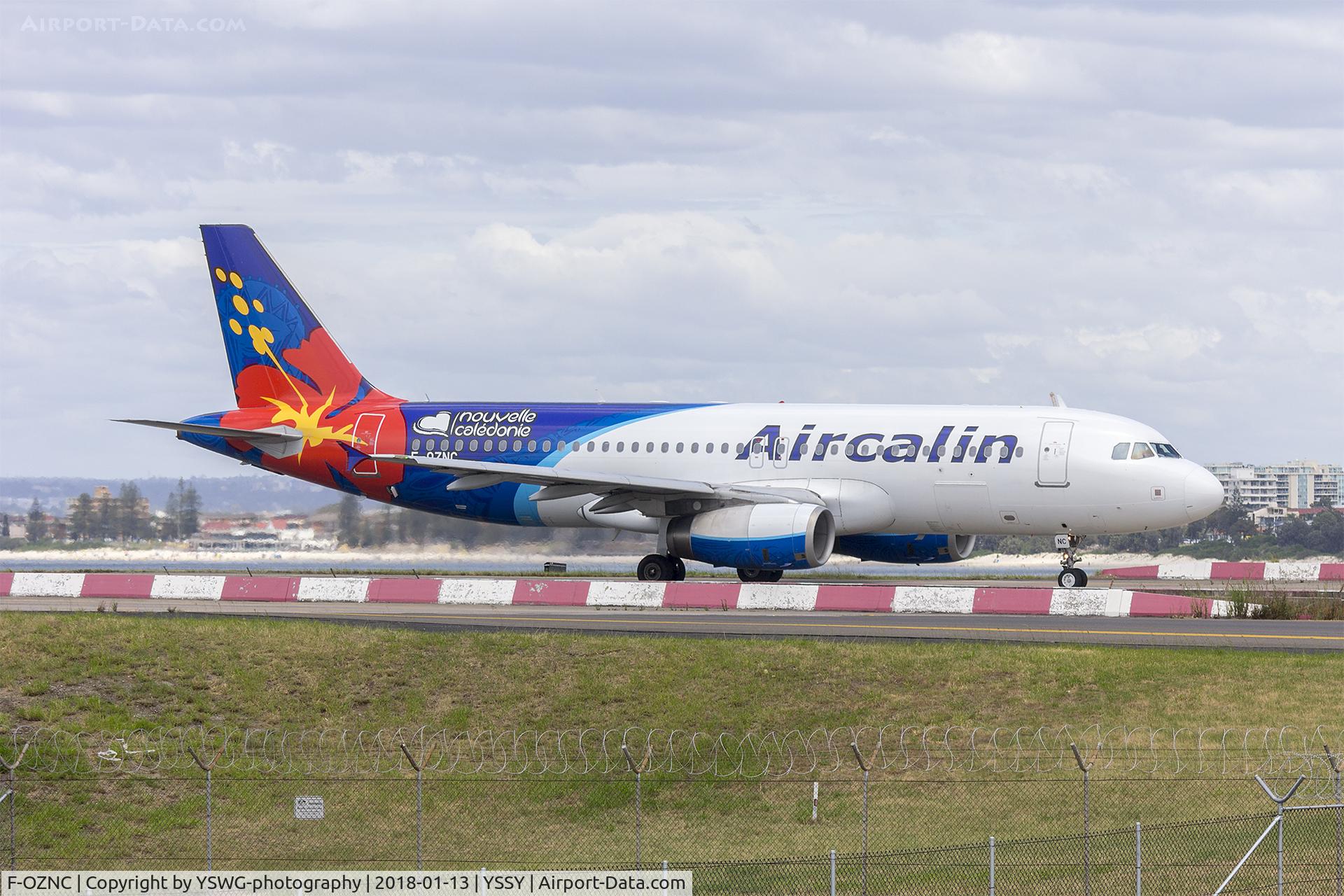 F-OZNC, 2008 Airbus A320-232 C/N 3547, Aircalin (F-OZNC) Airbus A320-232 arriving at Sydney Airport