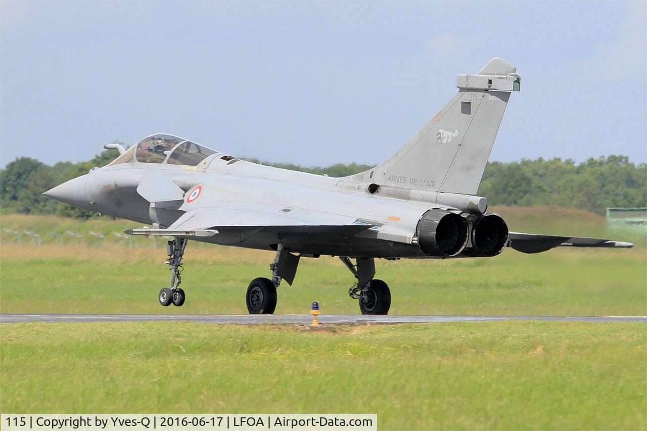 115, 2009 Dassault Rafale C C/N 115, Dassault Rafale C, Landing rwy 24, Avord Air Base 702 (LFOA) Open day 2016